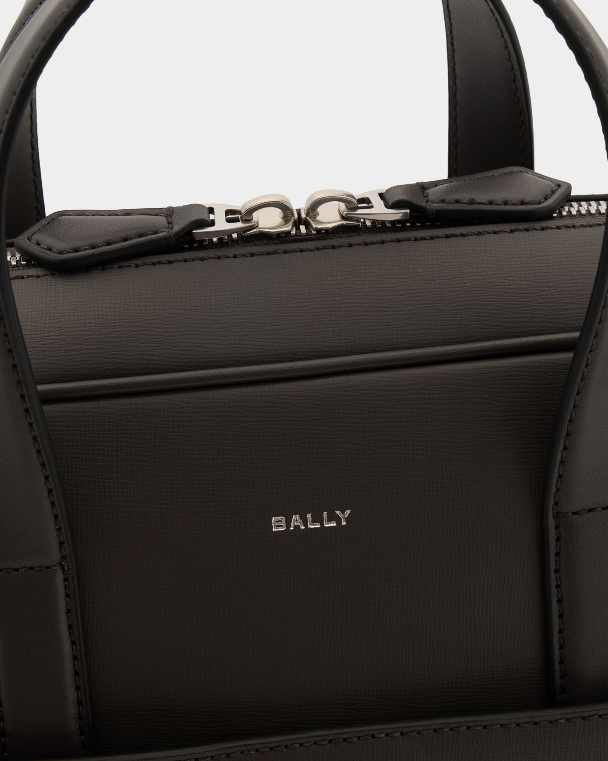 Bally Global - Mythos Briefcase in Grey Recycled Leather - Grey