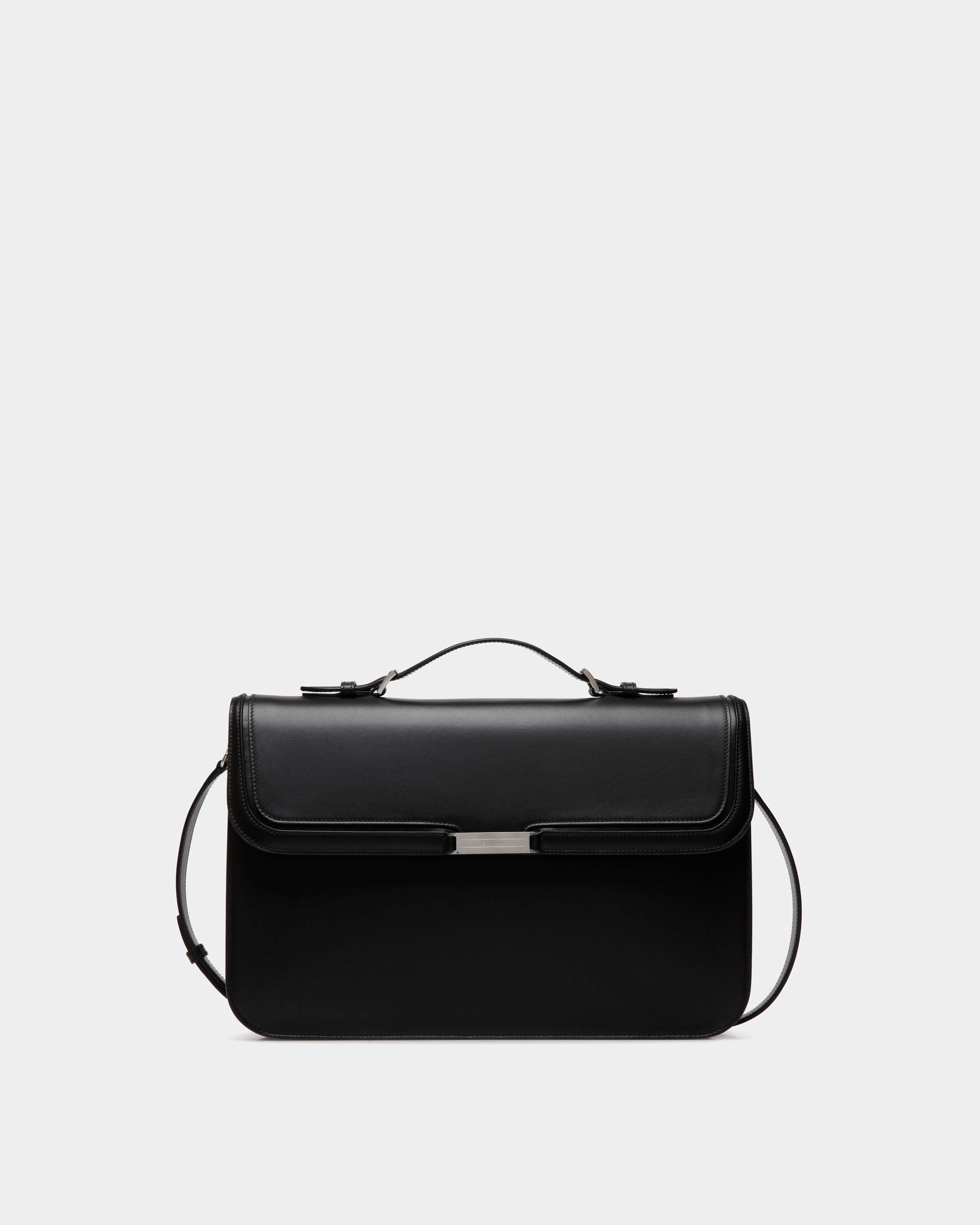 Bally Global - Deco Briefcase in Black Leather - Black