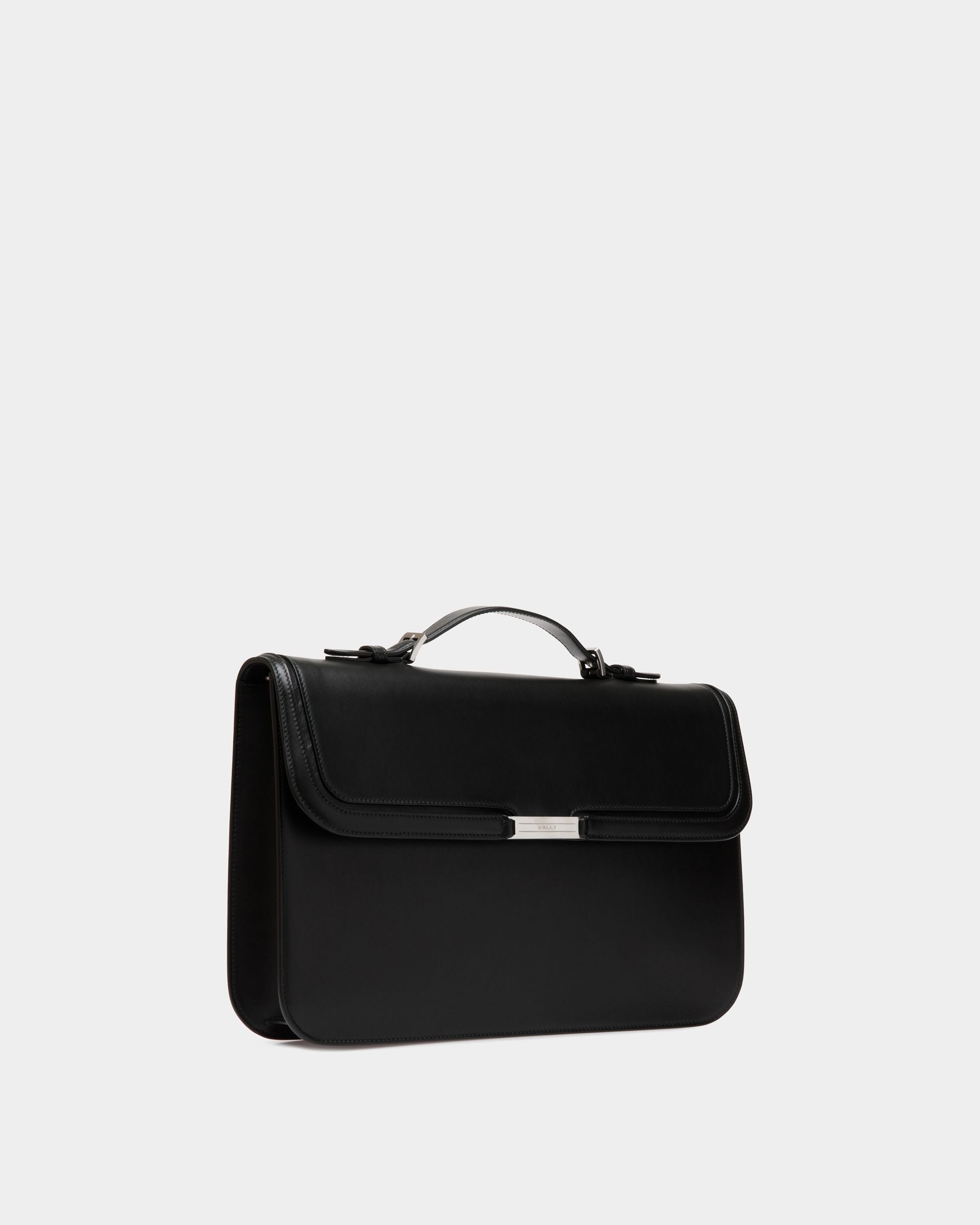 Bally Global - Deco Briefcase in Black Leather - Black