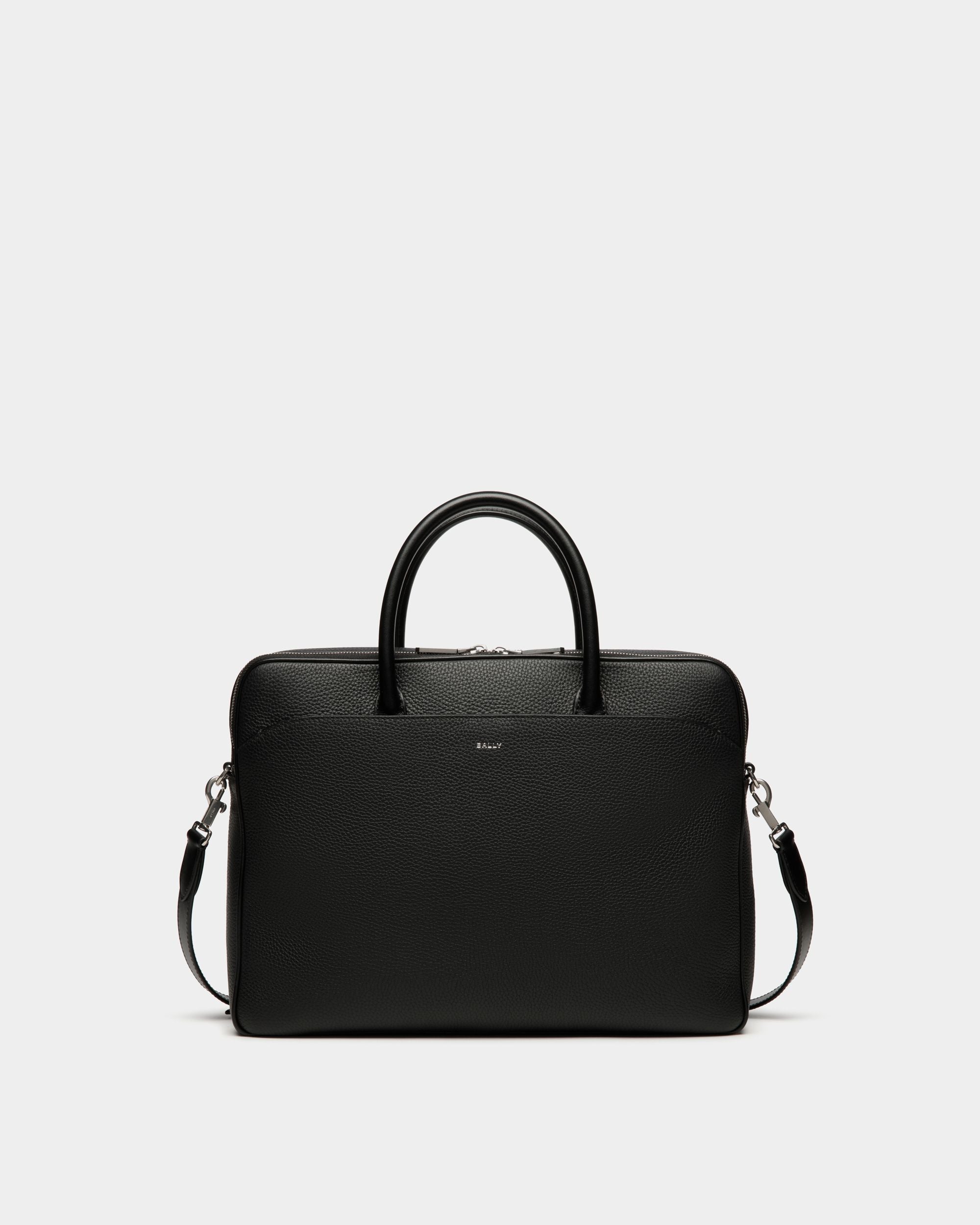 Bally Global - Maletín Oeden De Piel Negra - Negro