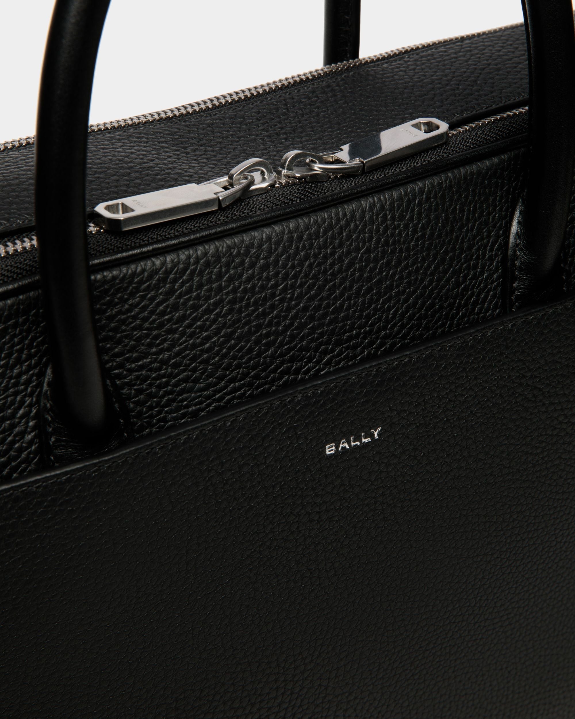 Bally Global - Maletín Oeden De Piel Negra - Negro