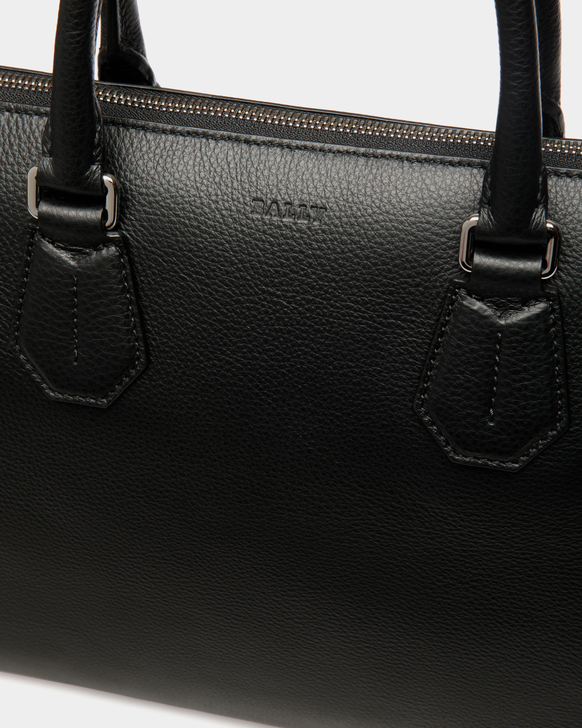Bally Global - Business Bag In Black Leather - Black