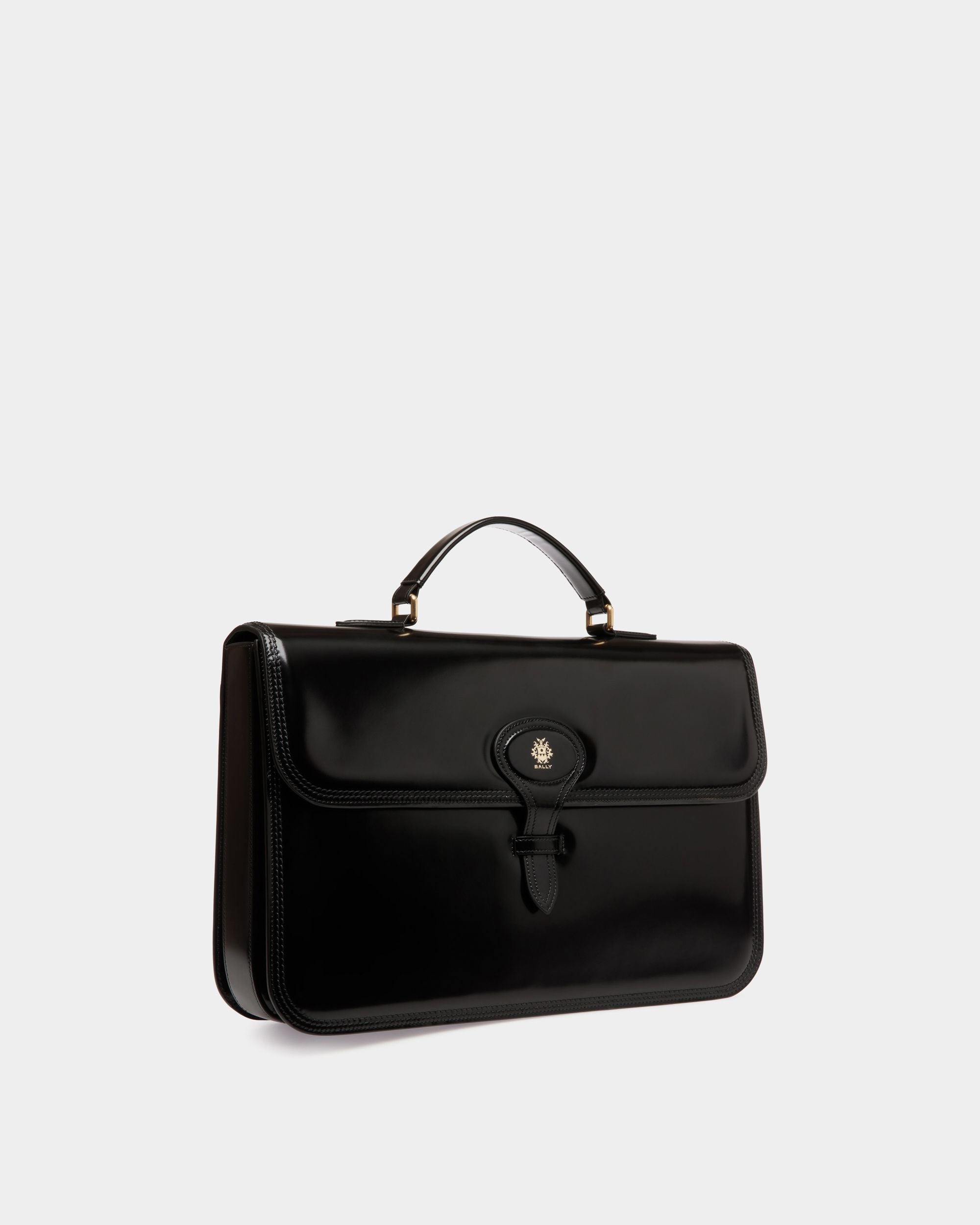 Bally Global - Beckett Briefcase In Black Leather - Black
