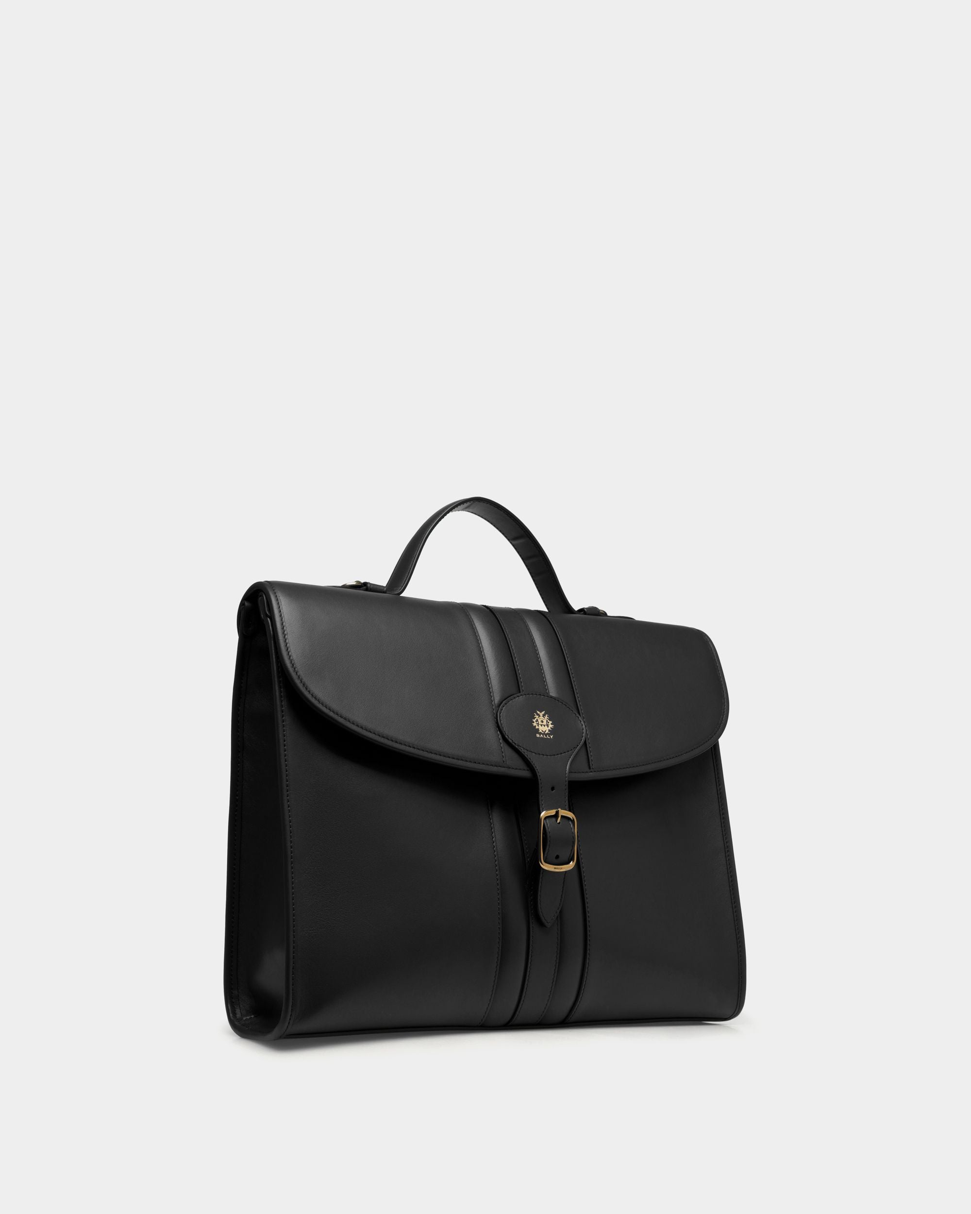 Bally Global - Cartable Beckett En Cuir Noir - Noir
