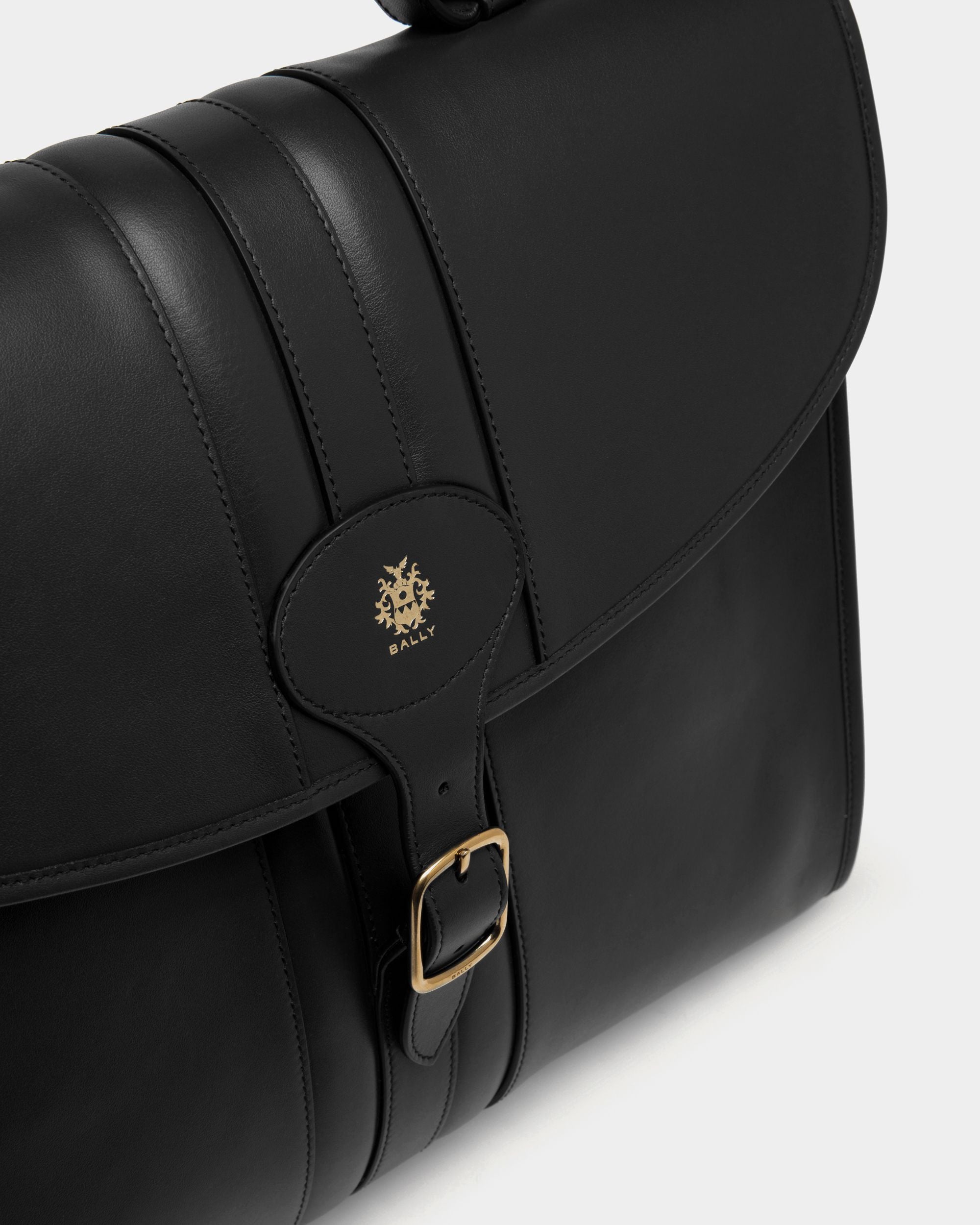 Bally Global - Cartable Beckett En Cuir Noir - Noir