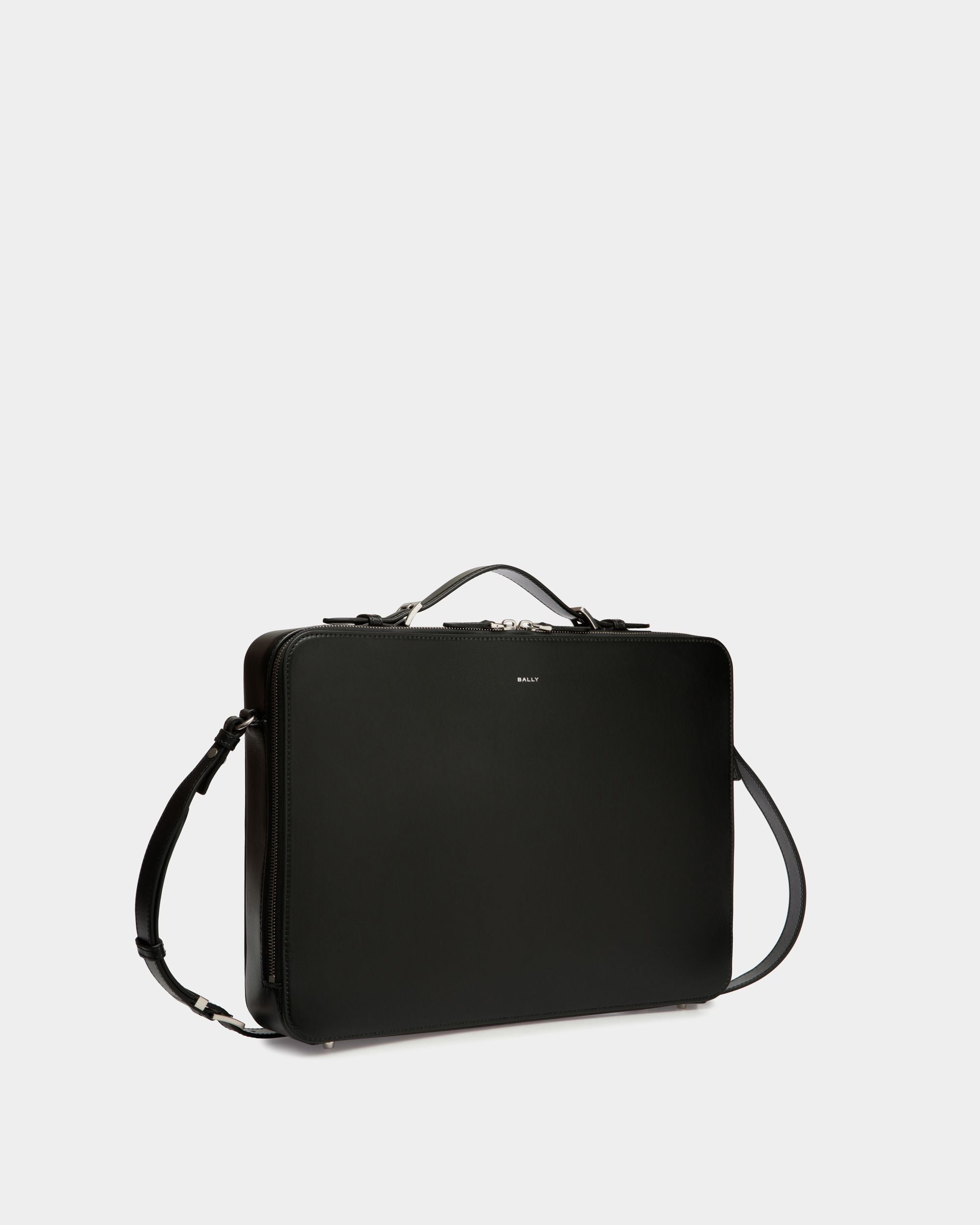 Bally Global - Cartable Deco En Cuir Noir - Noir
