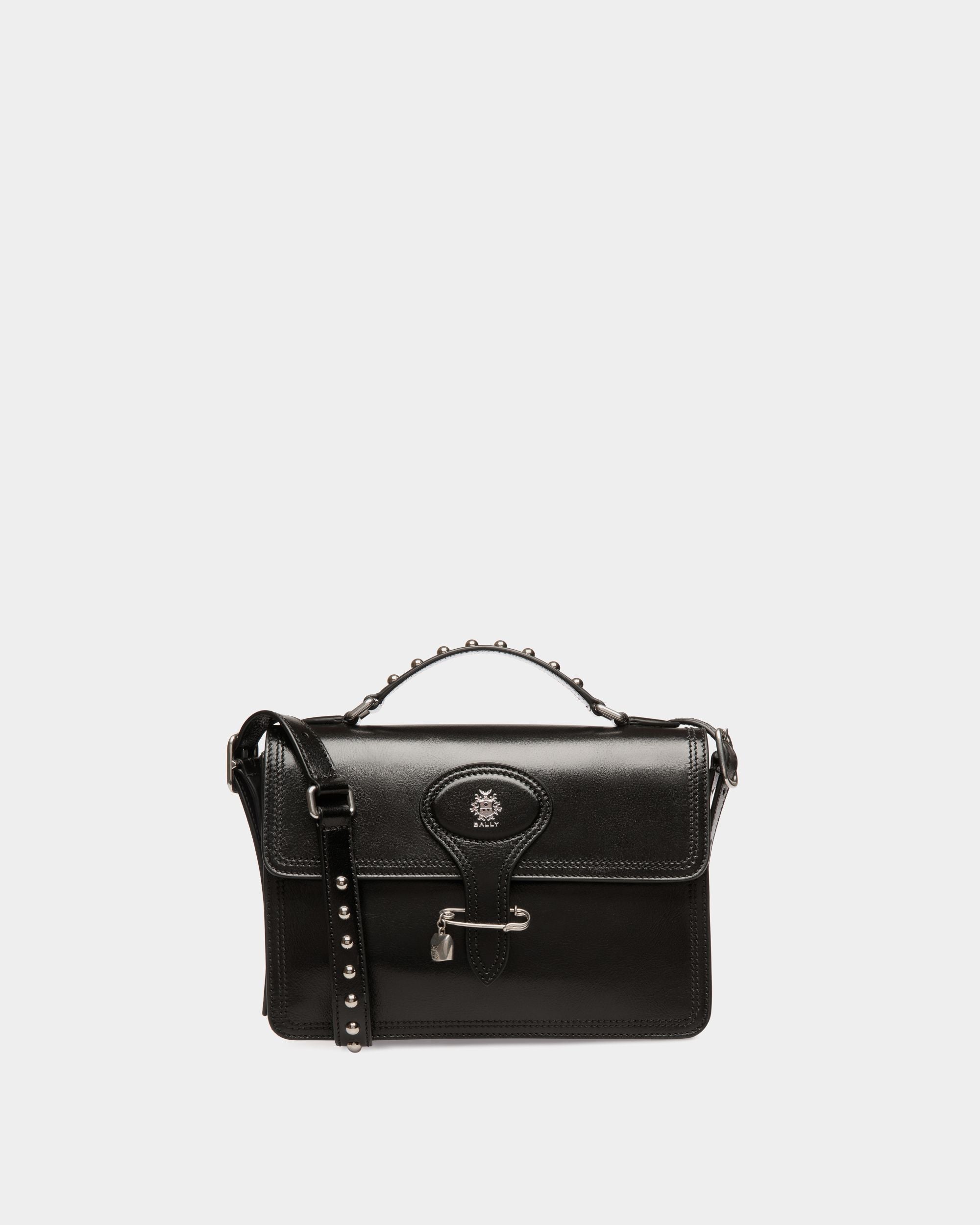Bally Global - Petit Sac D’épaule Beckett En Cuir Noir Avec Bally Pin - Noir