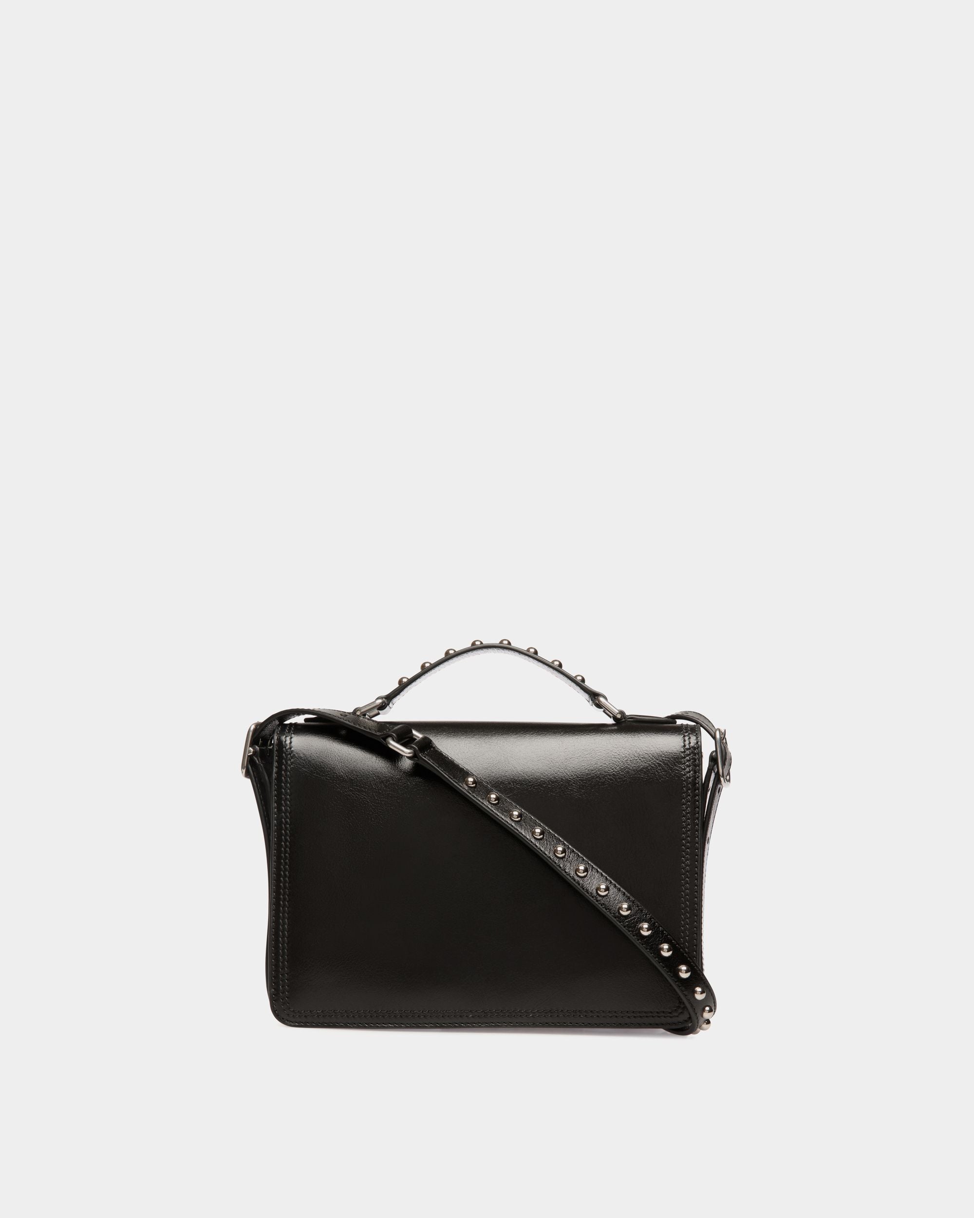 Bally Global - Petit Sac D’épaule Beckett En Cuir Noir Avec Bally Pin - Noir