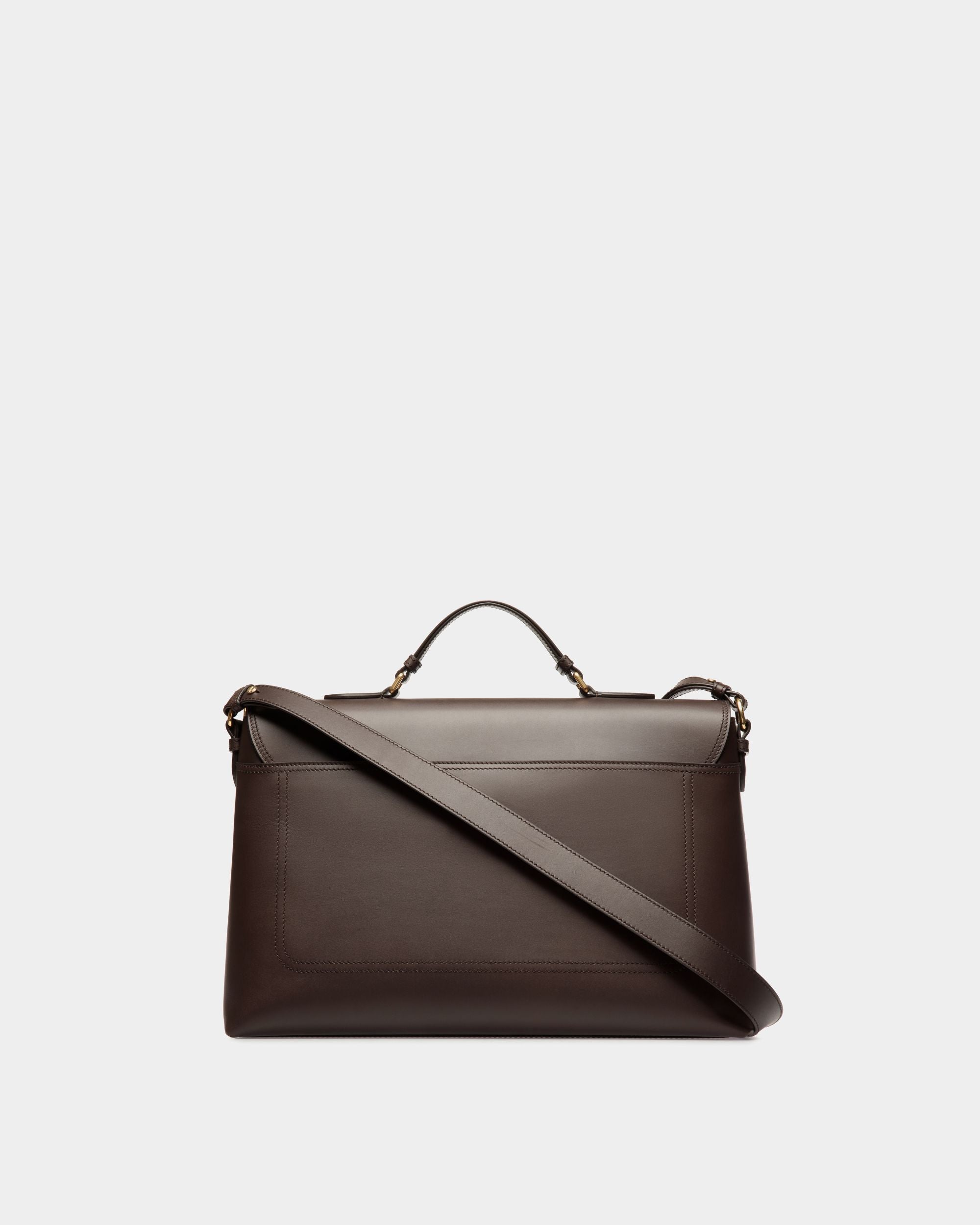Bally Global - Ray Crossbody Bag in Ebano Leather - Brown