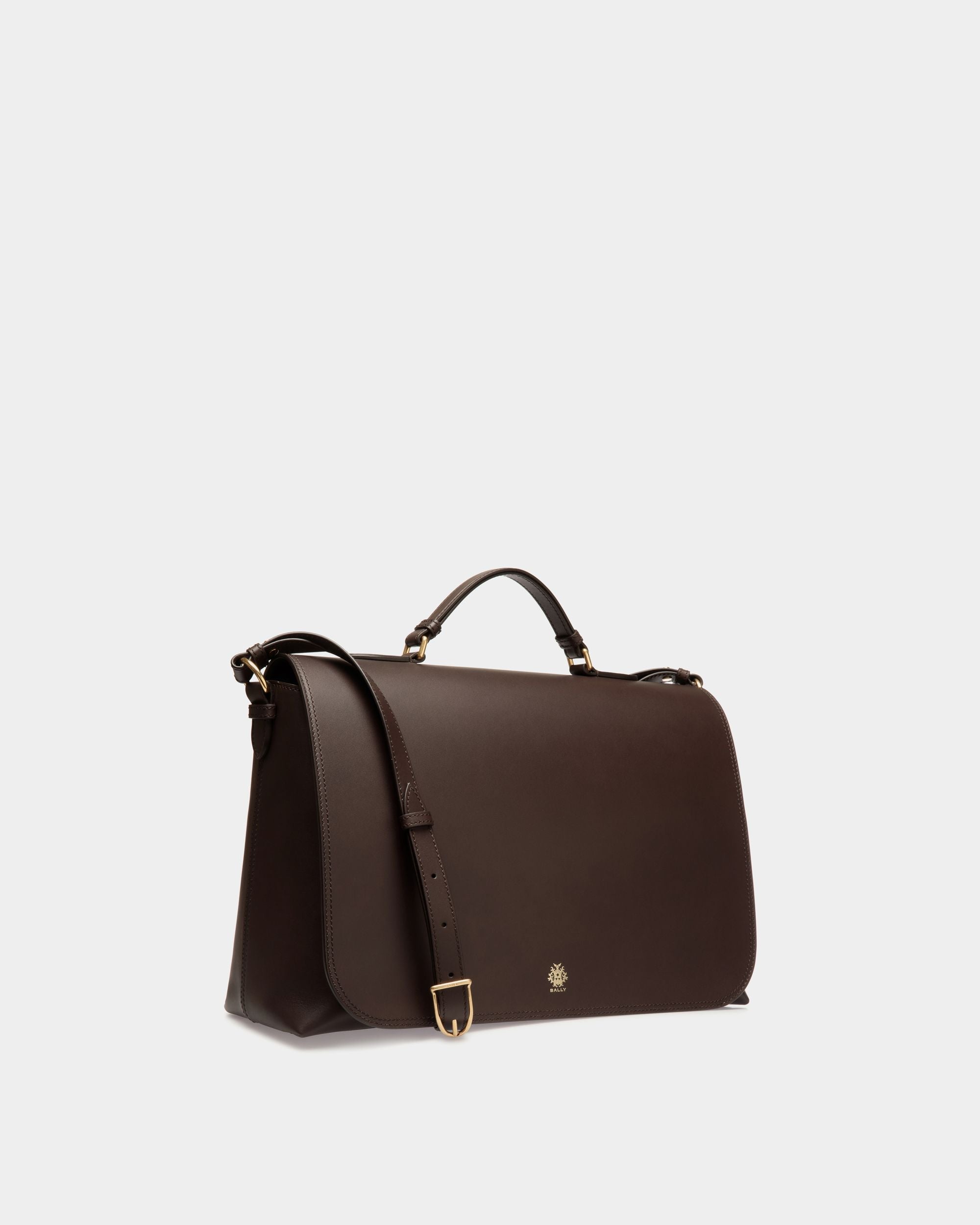 Bally Global - Ray Crossbody Bag in Ebano Leather - Brown