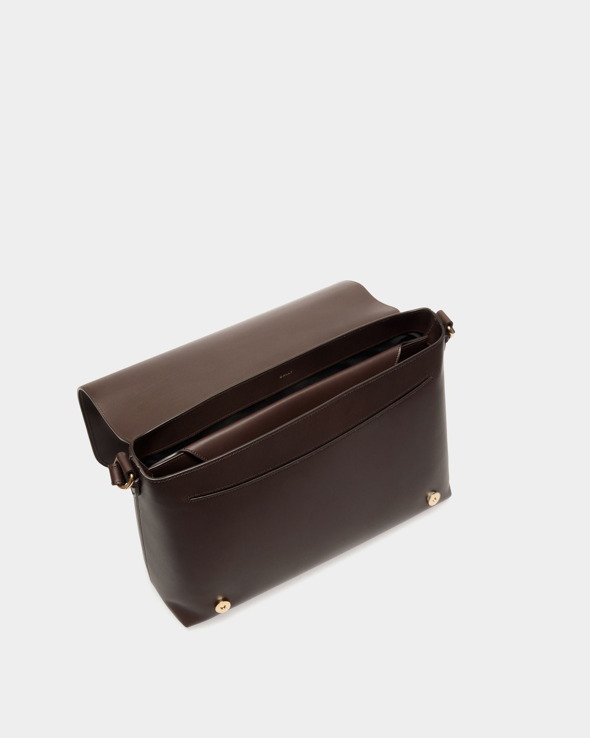 Bally Global - Ray Crossbody Bag in Ebano Leather - Brown