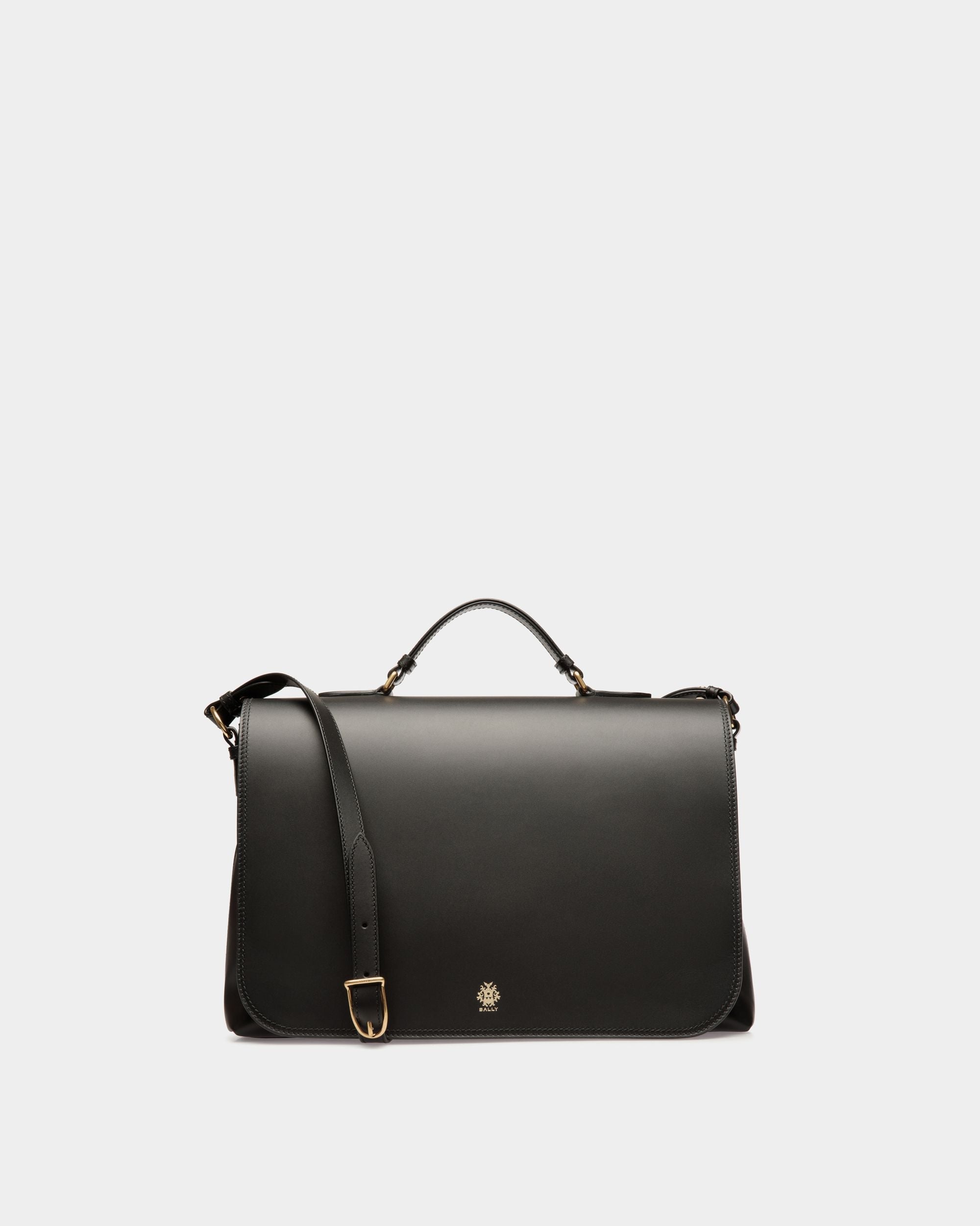 Bally Global - Ray Crossbody Bag in Black Leather - Black