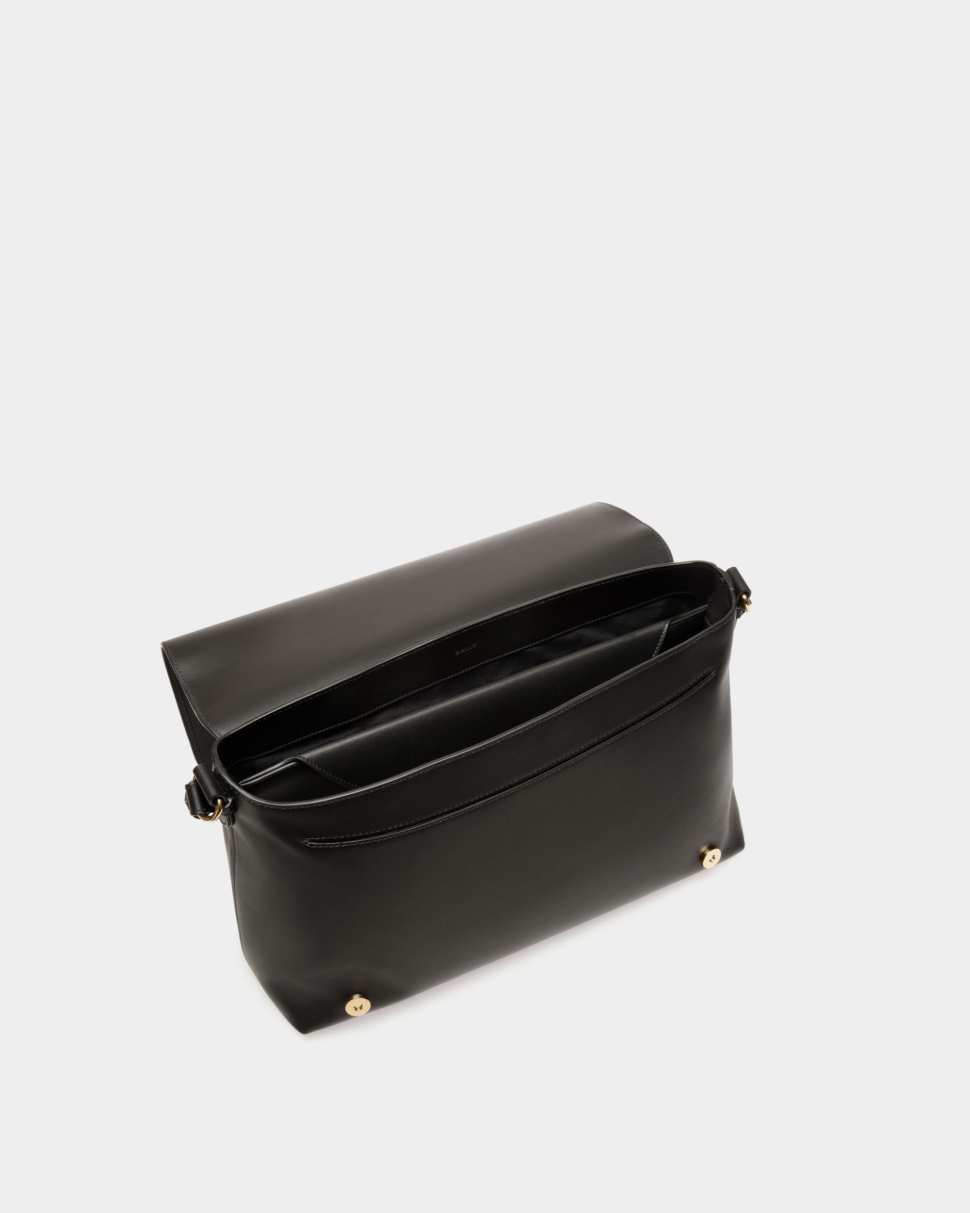 Bally Global - Ray Crossbody Bag in Black Leather - Black