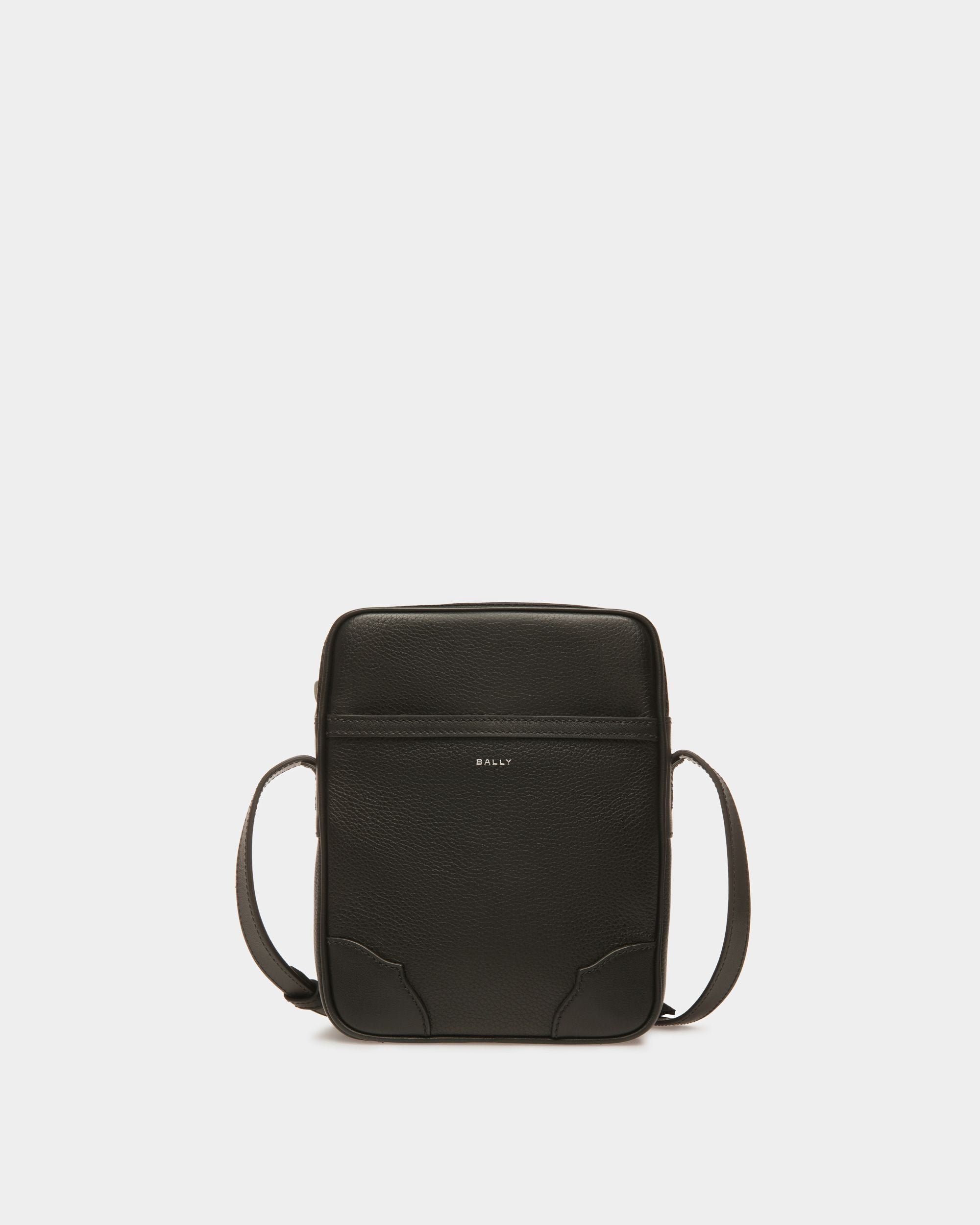 Bally Global - Ribbon Crossbody Bag In Black Leather - Black