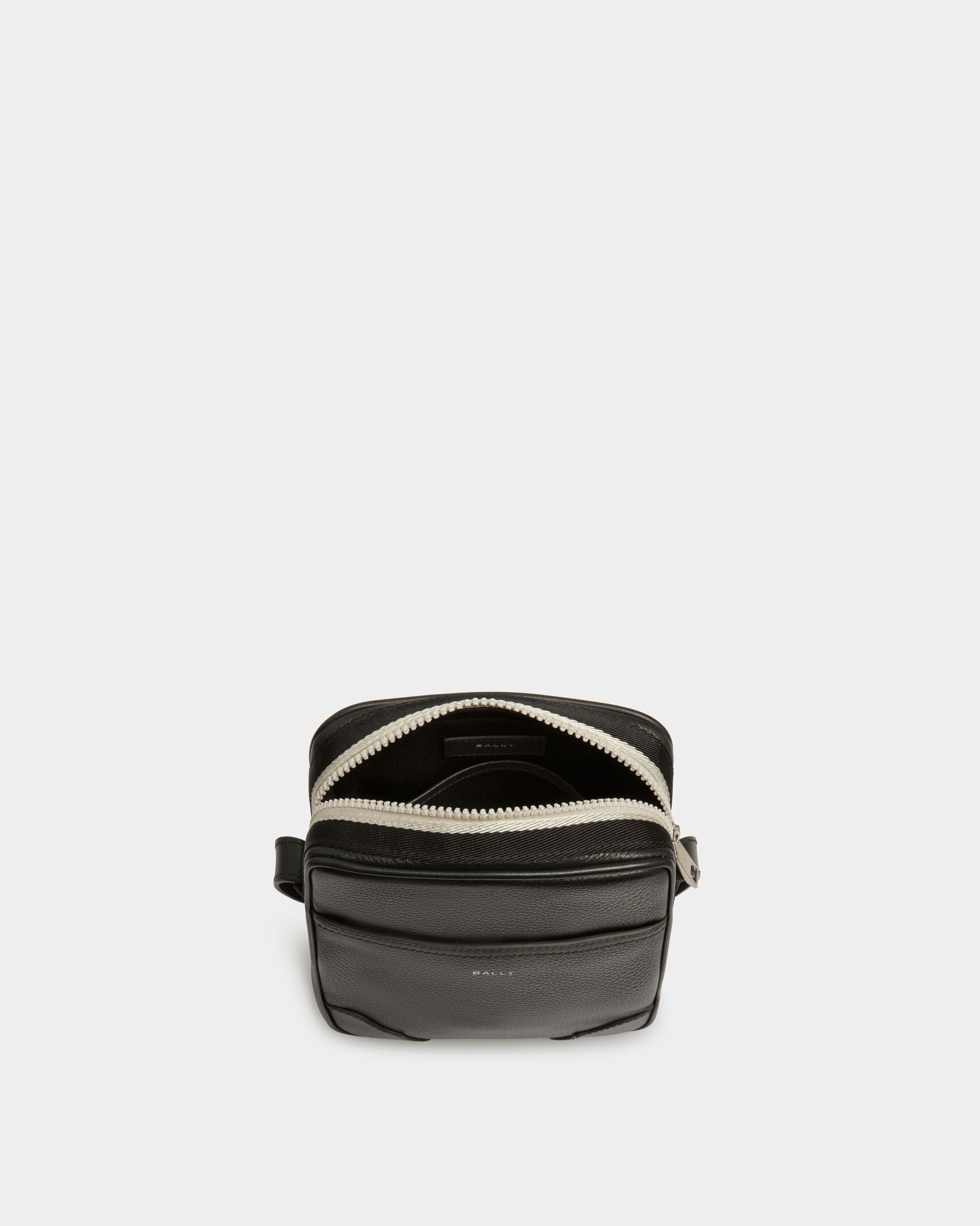 Bally Global - Ribbon Crossbody Bag In Black Leather - Black