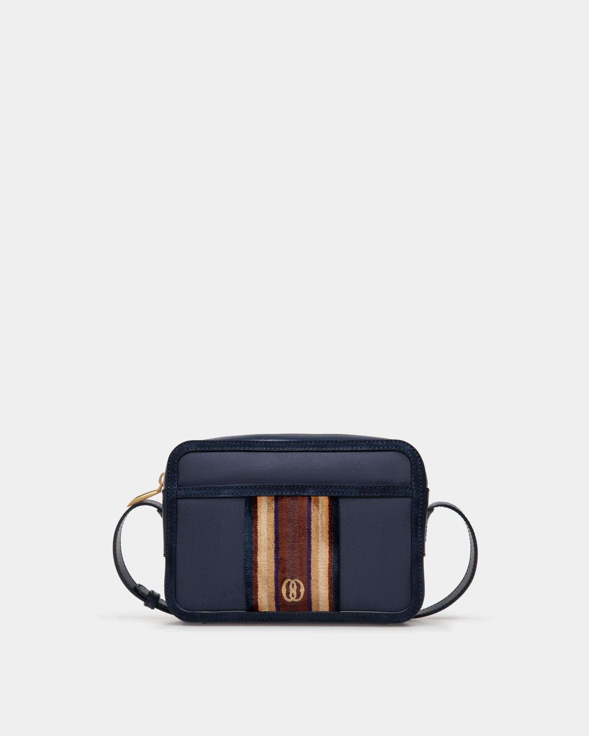 Bally Global - Gare Crossbody Bag In Marine Fabric - Blue