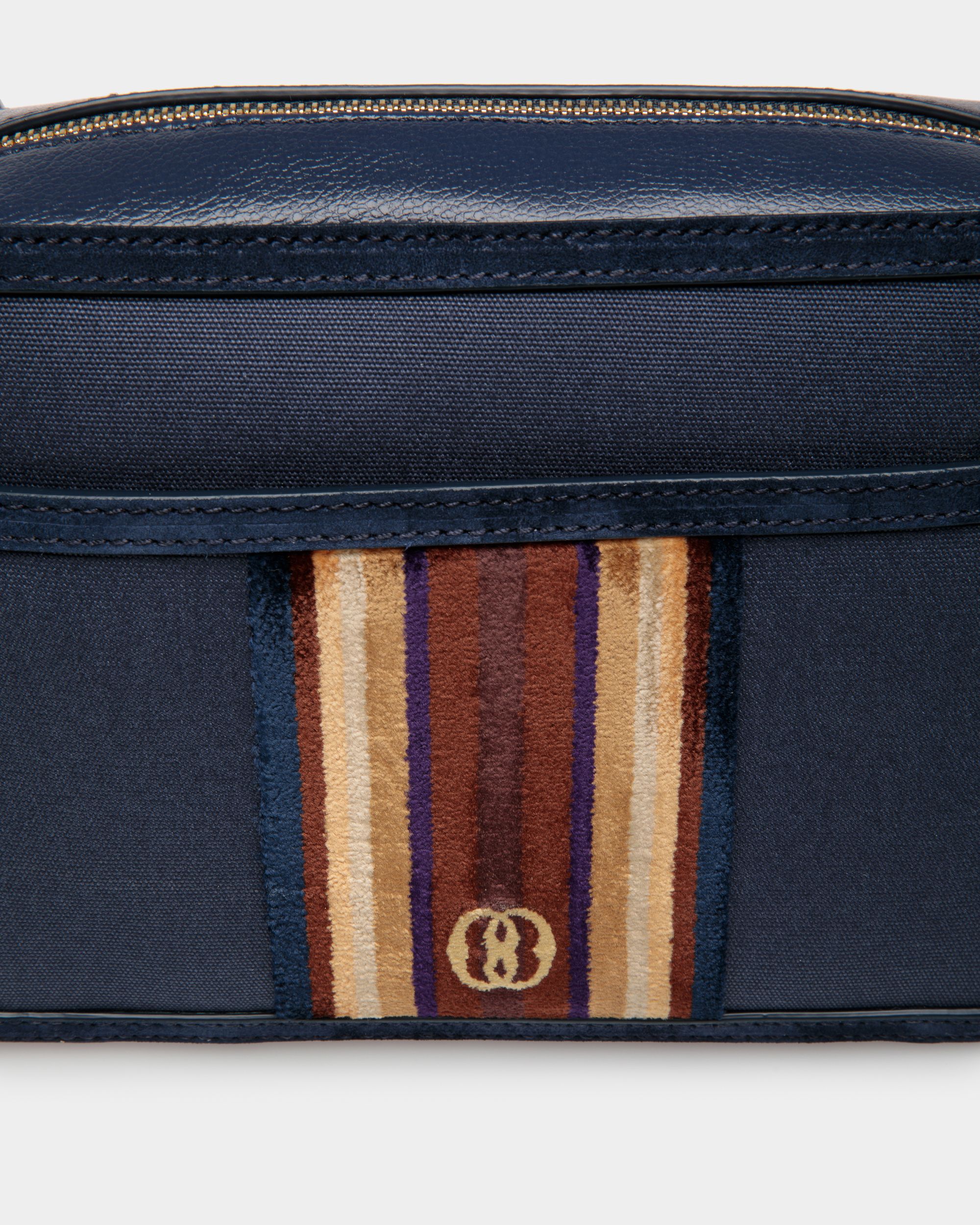 Bally Global - Gare Crossbody Bag In Marine Fabric - Blue