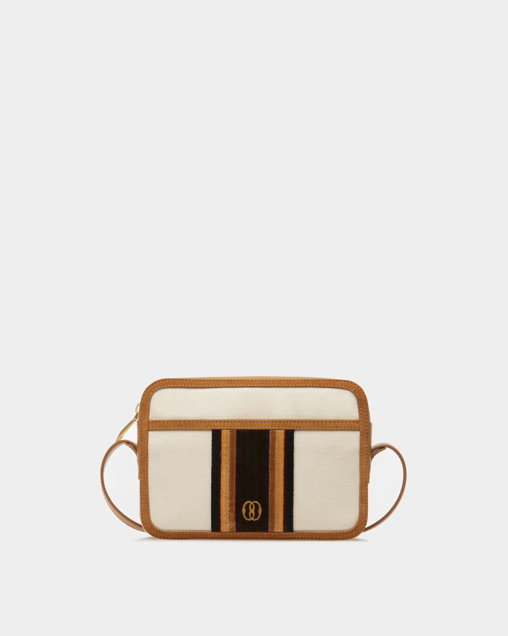 Bally Global - Gare Crossbody Bag In Natural And Desert Fabric - Beige