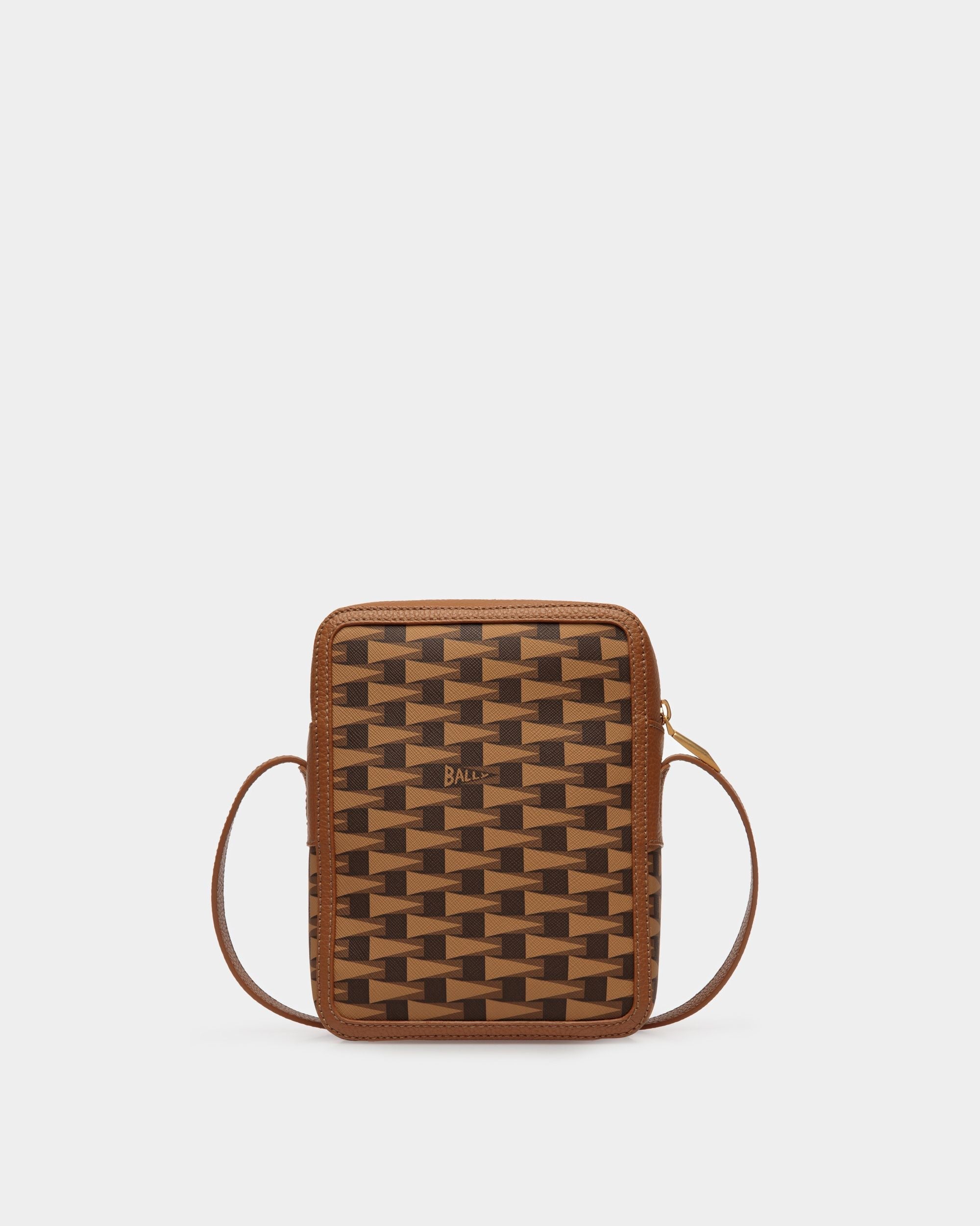 Bally Global - Pennant Crossbody Bag In Desert TPU - Brown