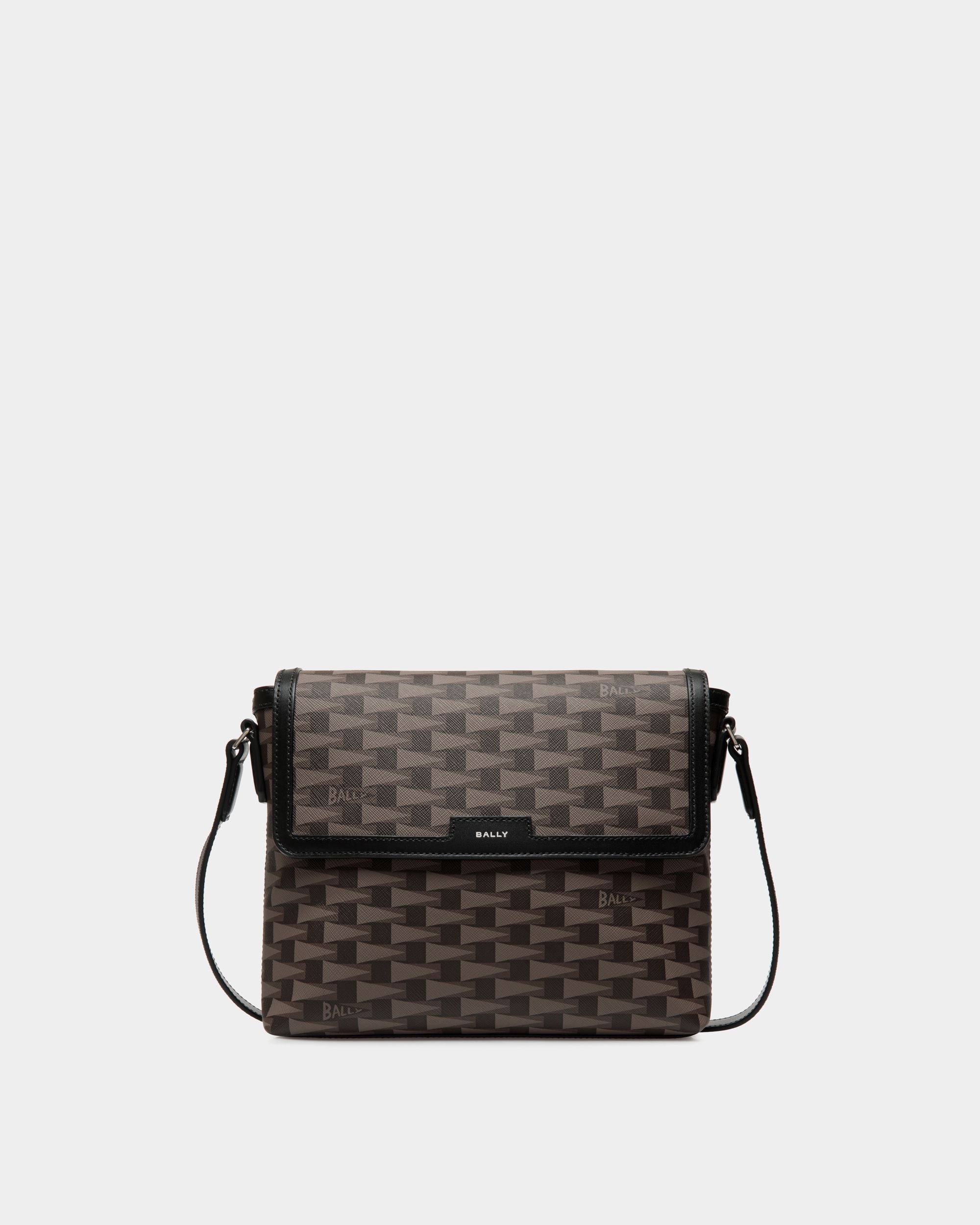 Bally Global - Pennant Crossbody Bag in Black Pennant Motif - Negro