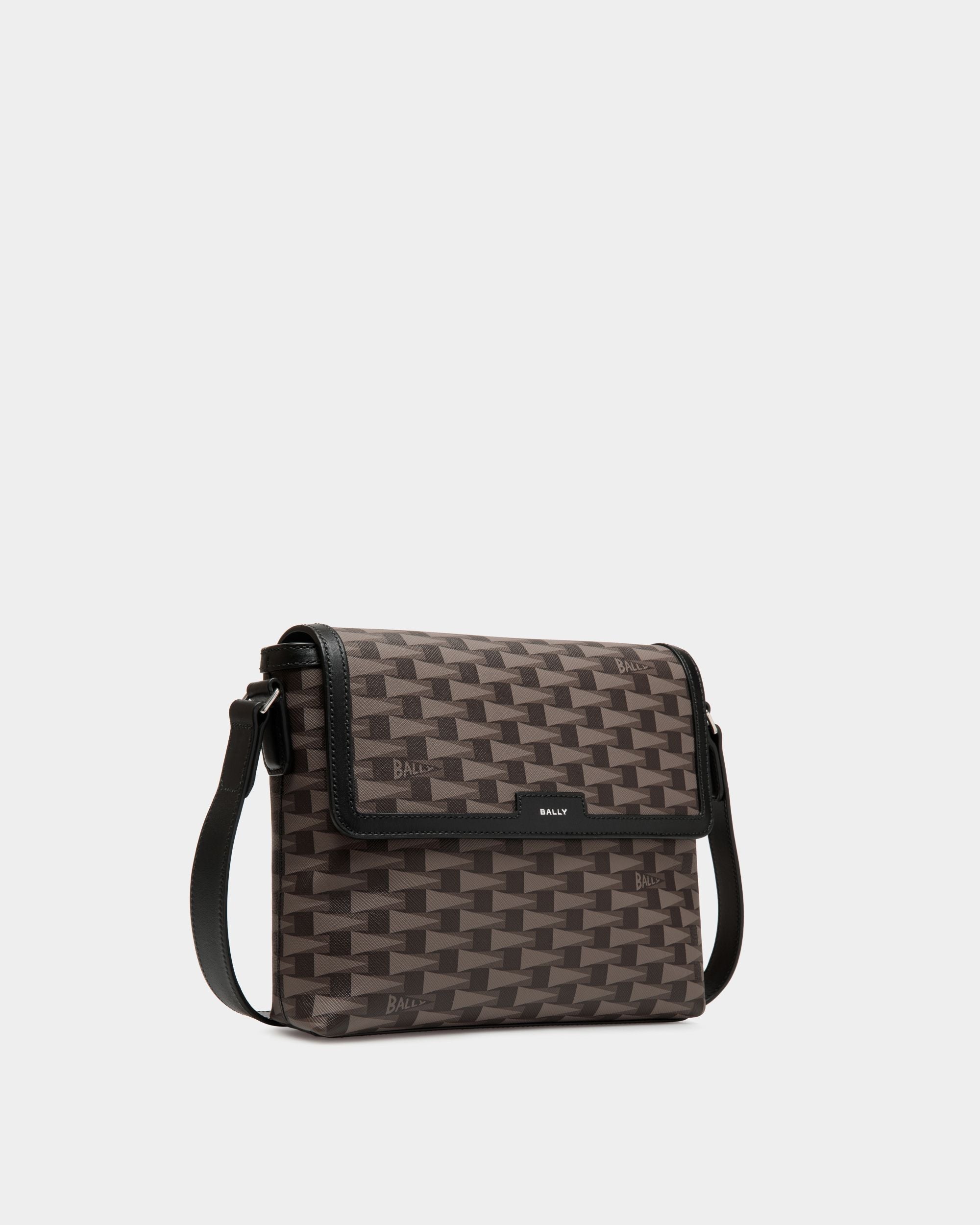 Bally Global - Pennant Crossbody Bag in Black Pennant Motif - Negro