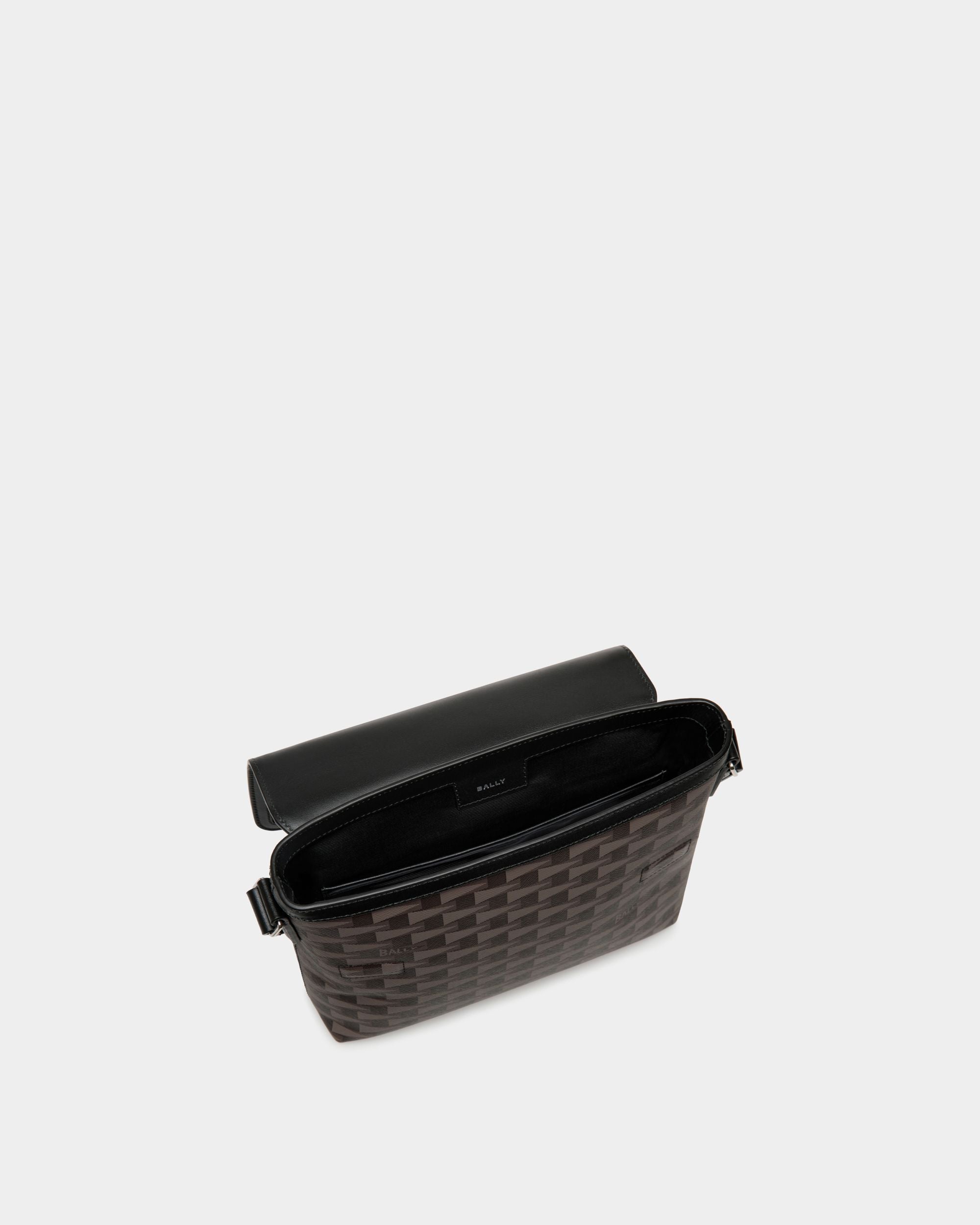 Bally Global - Pennant Crossbody Bag in Black Pennant Motif - Negro