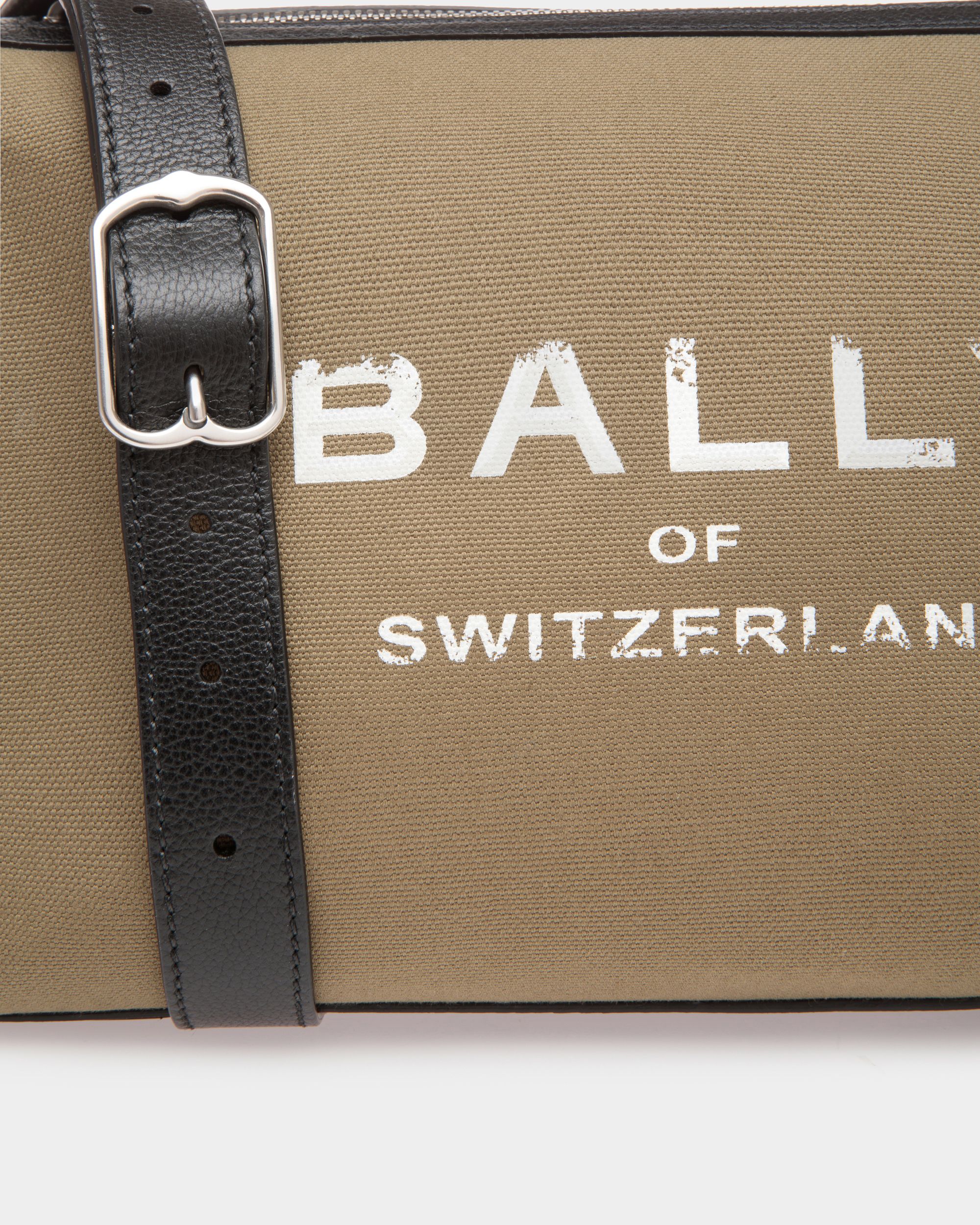 Bally Global - Sac À Bandoulière Arkle Logo En Toile Et Cuir - Vert