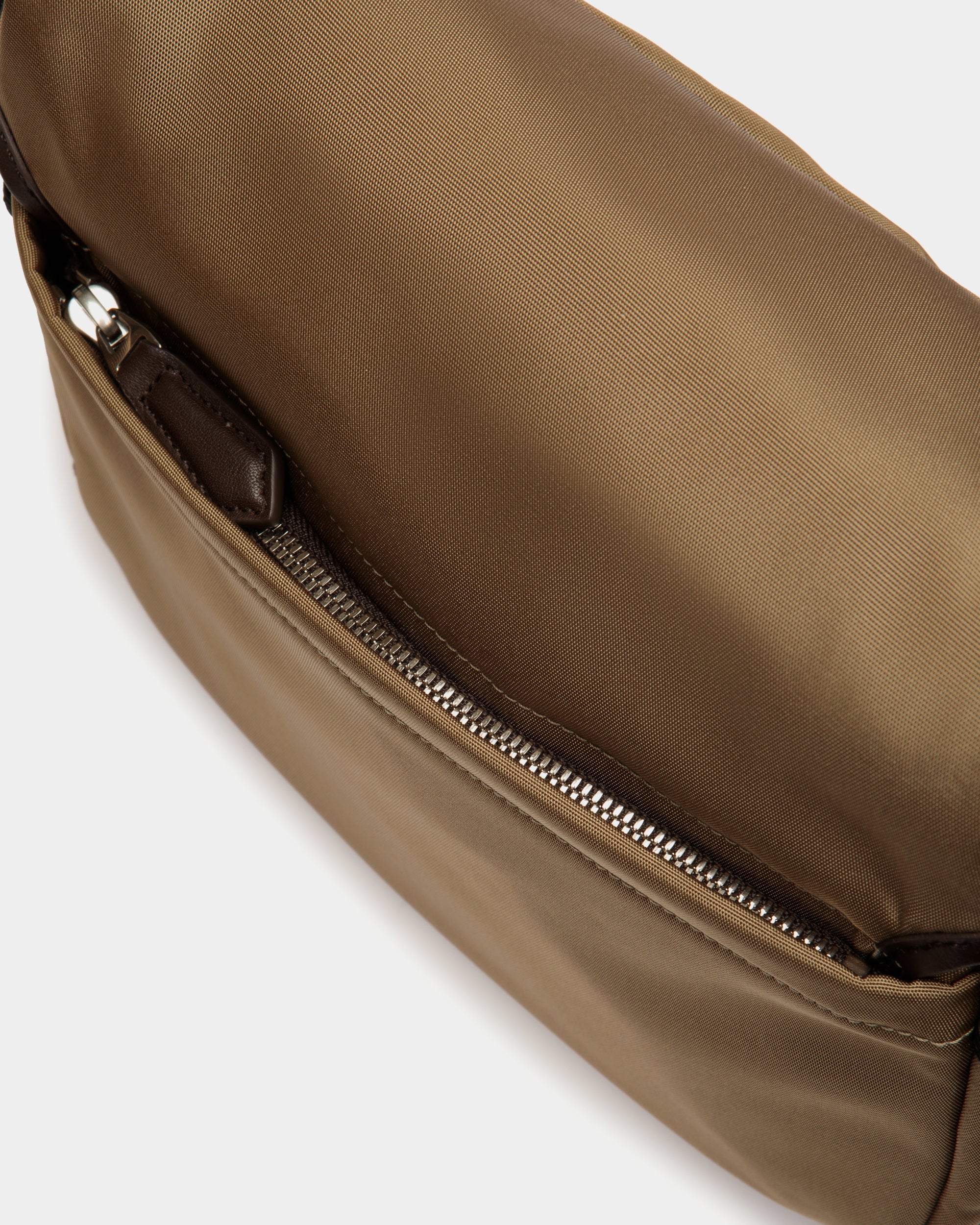 Bally Global - Code Crossbody Bag in Camel Nylon - Beige