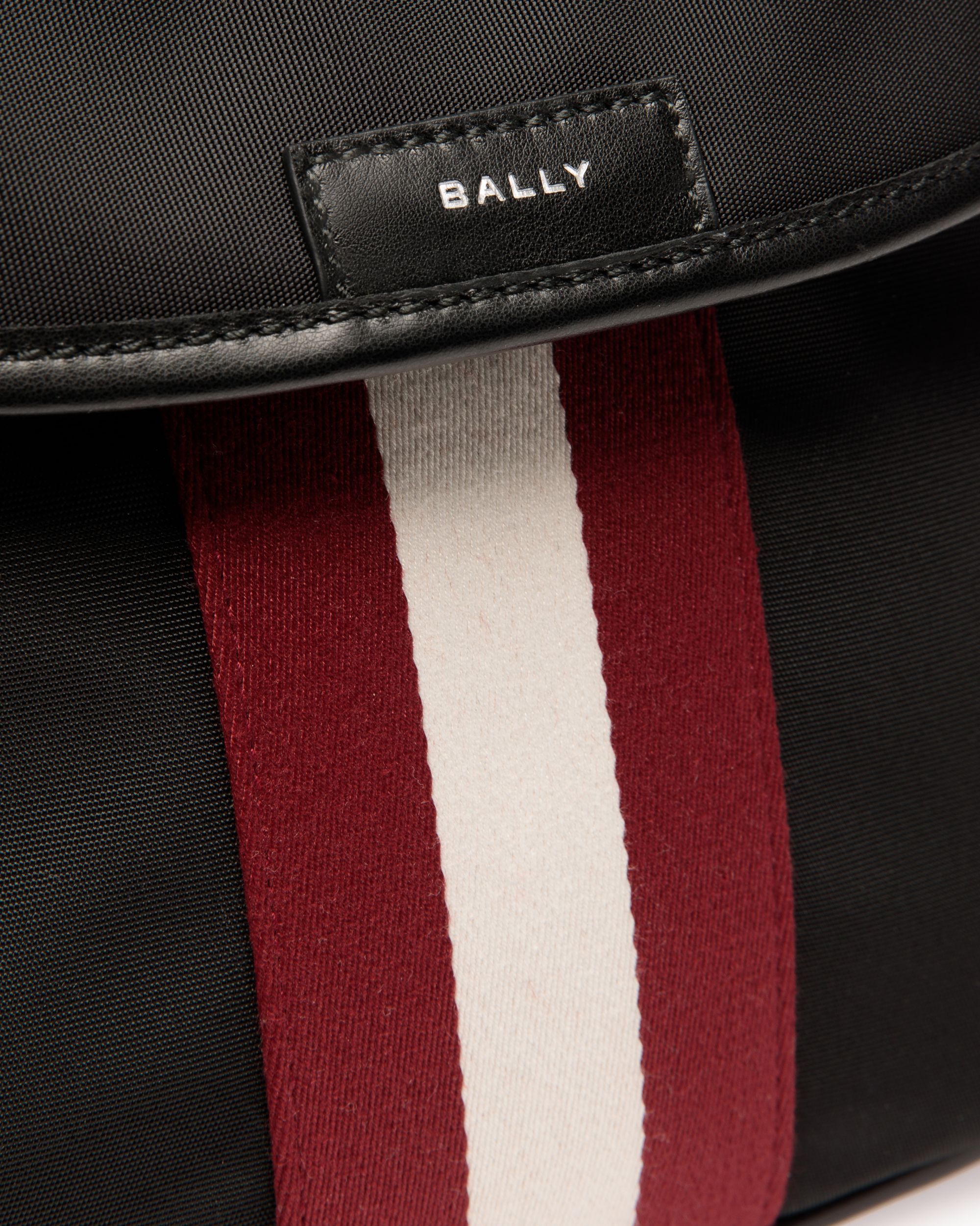 Bally Global - Code Crossbody Bag In Black Nylon - Black