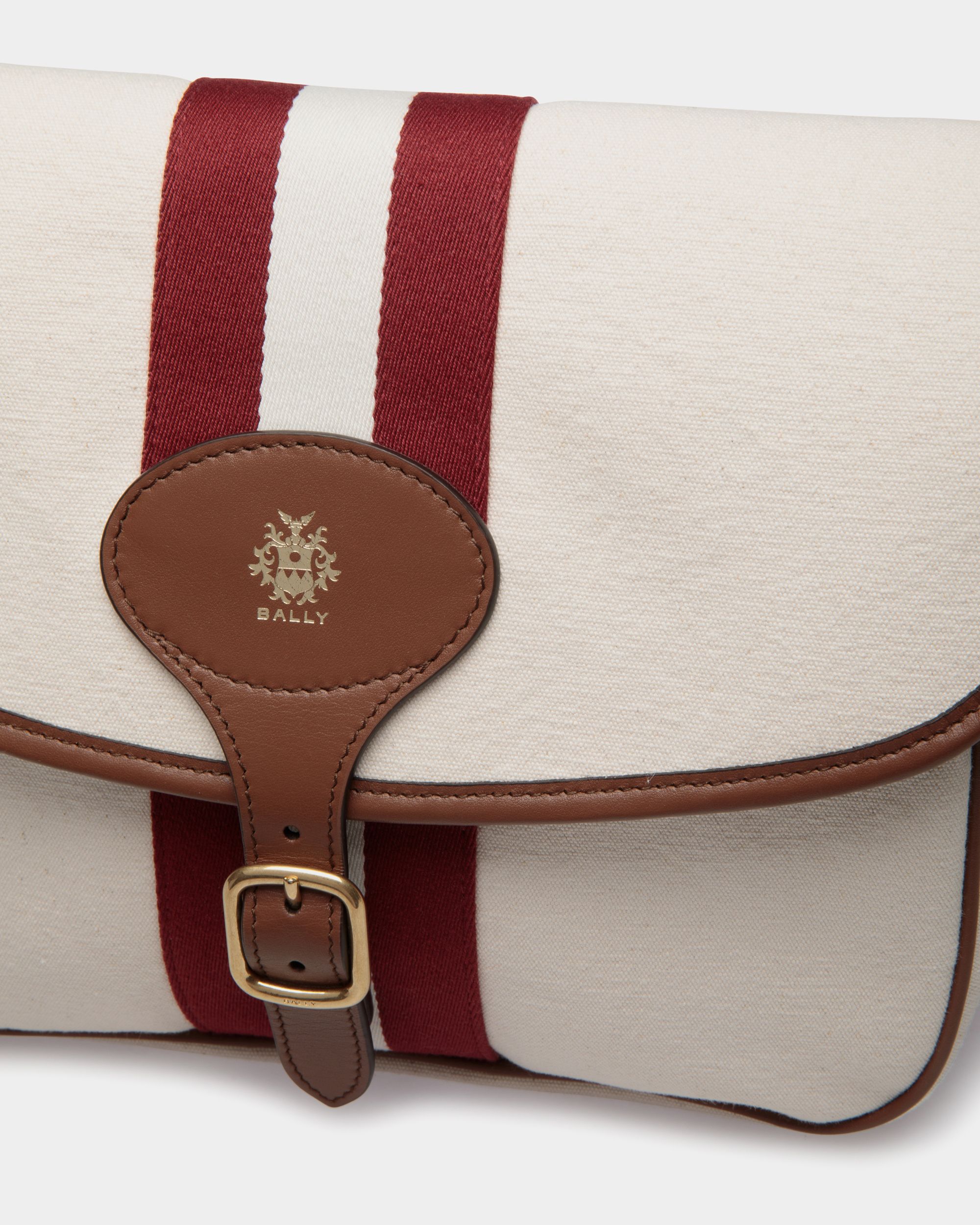 Bally Global - Beckett Shoulder Bag In Brown Fabric - Brown