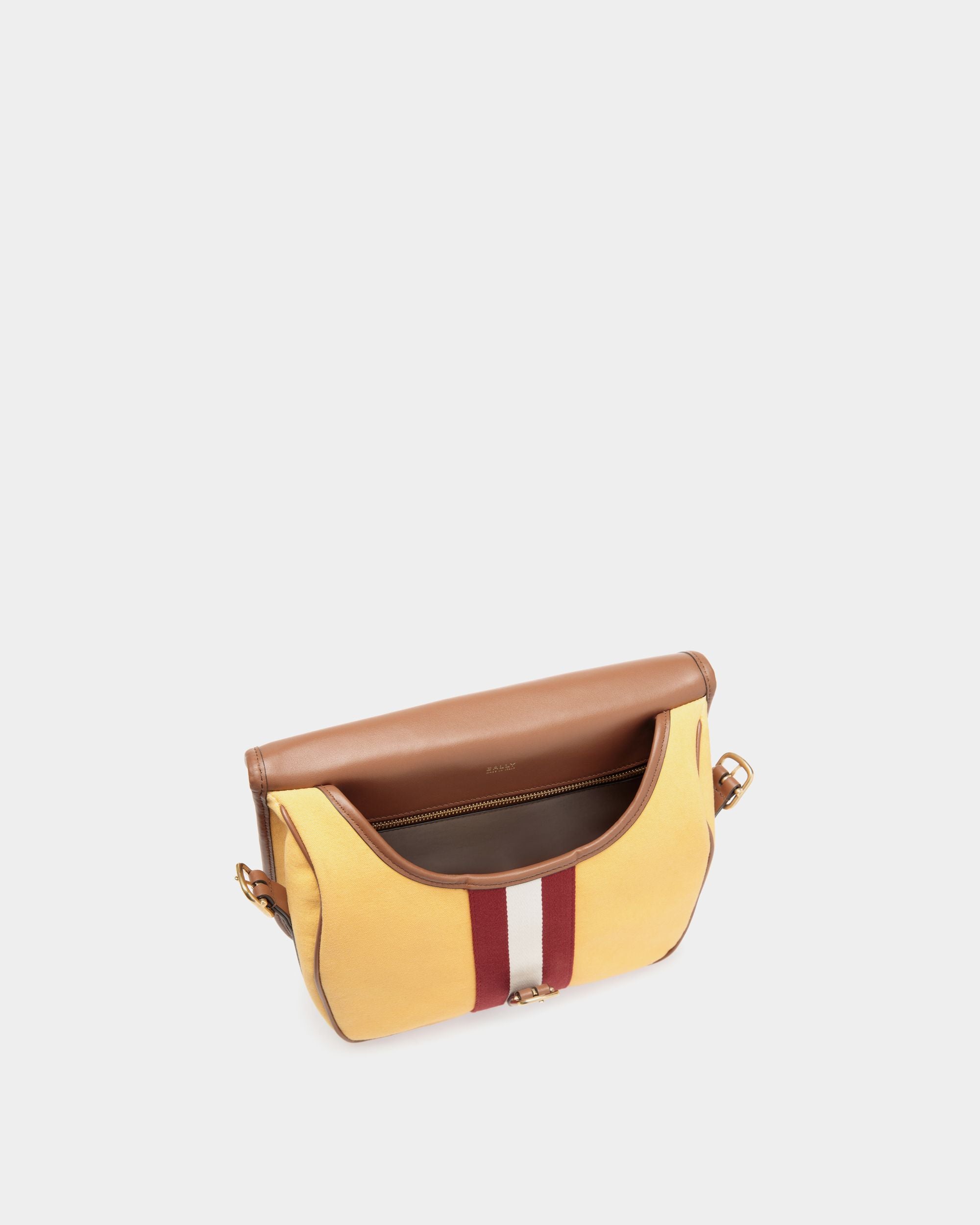 Bally Global - Beckett Shoulder Bag In Brown Fabric - Brown