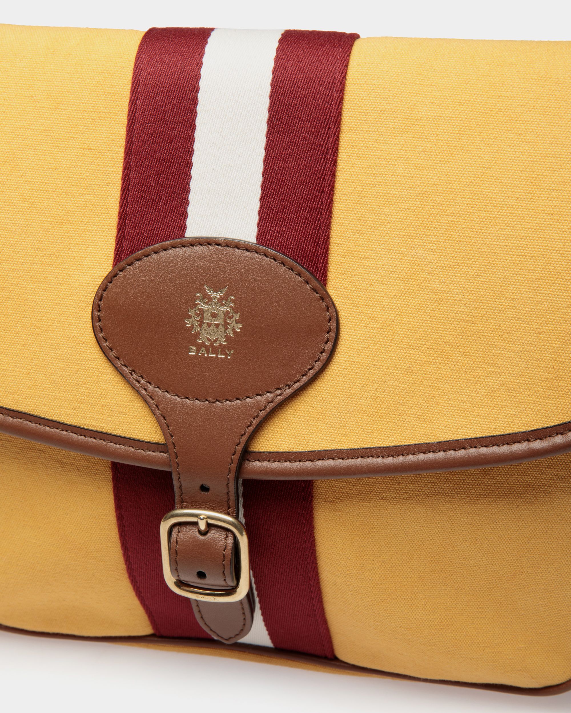 Bally Global - Beckett Shoulder Bag In Brown Fabric - Brown