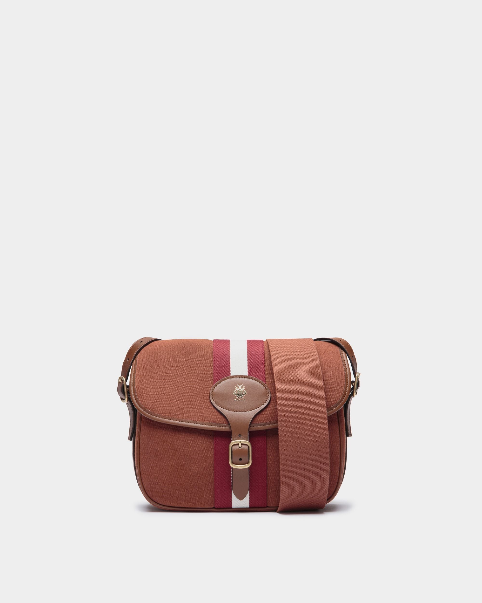 Bally Global - Beckett Crossbody Bag in Red Cotton Canvas - Red