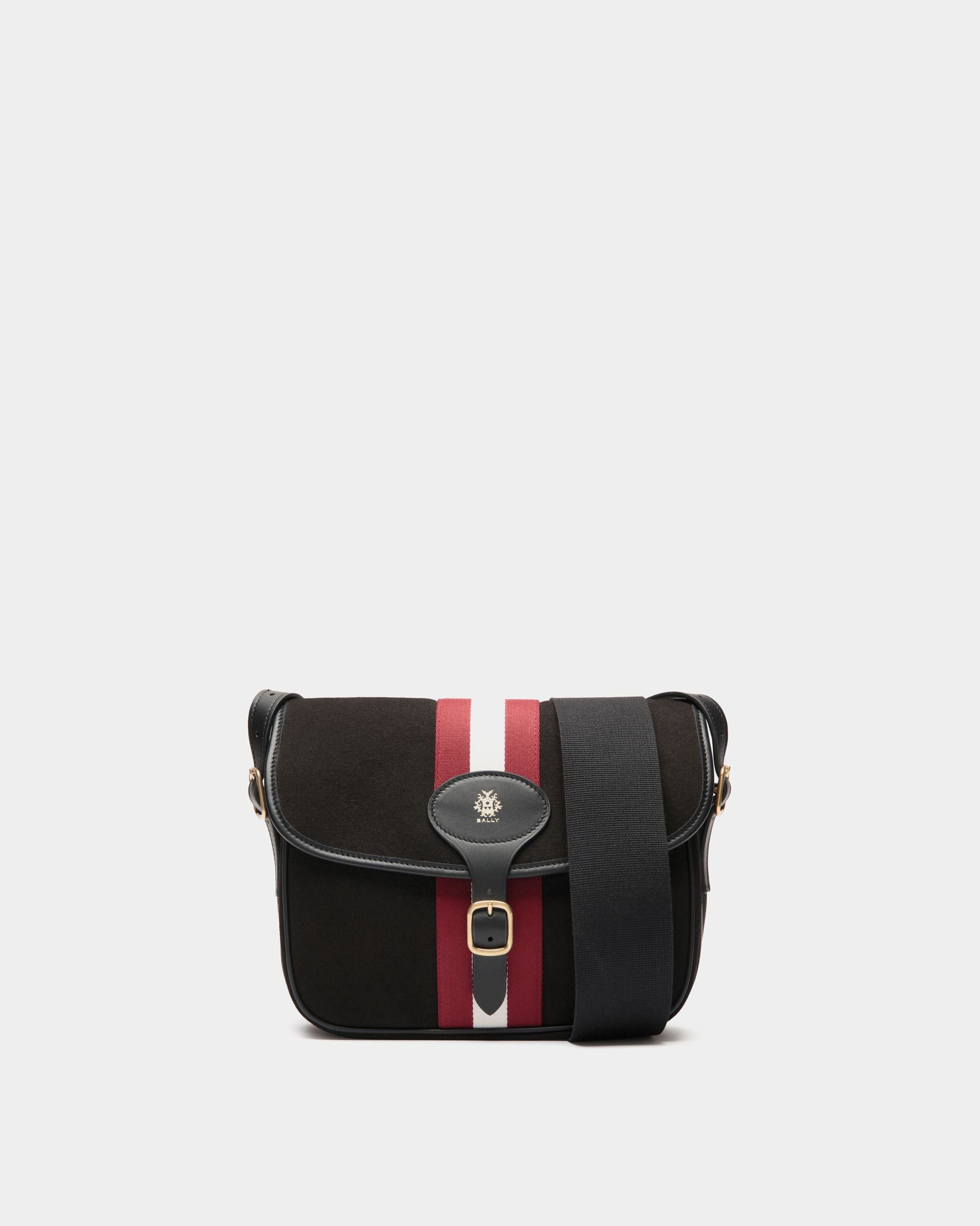 Bally Global - Sac À Bandoulière Beckett En Toile Noire - Noir