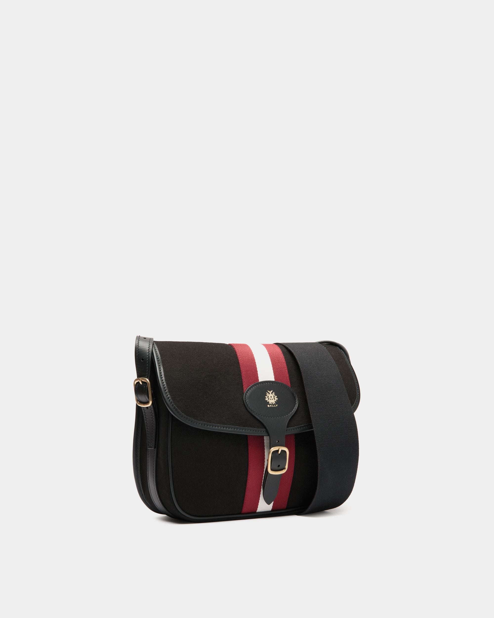 Bally Global - Sac À Bandoulière Beckett En Toile Noire - Noir