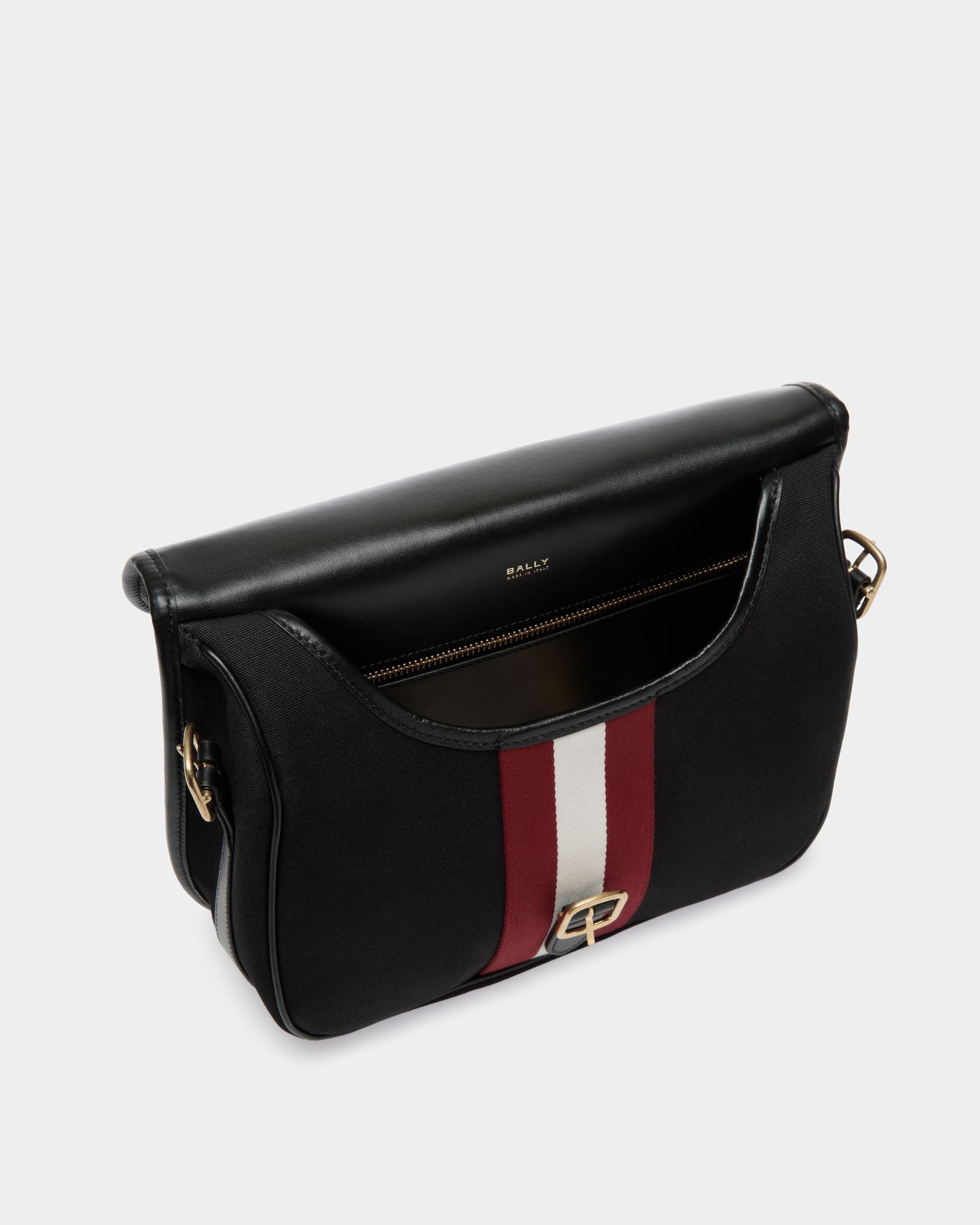 Bally Global - Sac À Bandoulière Beckett En Toile Noire - Noir