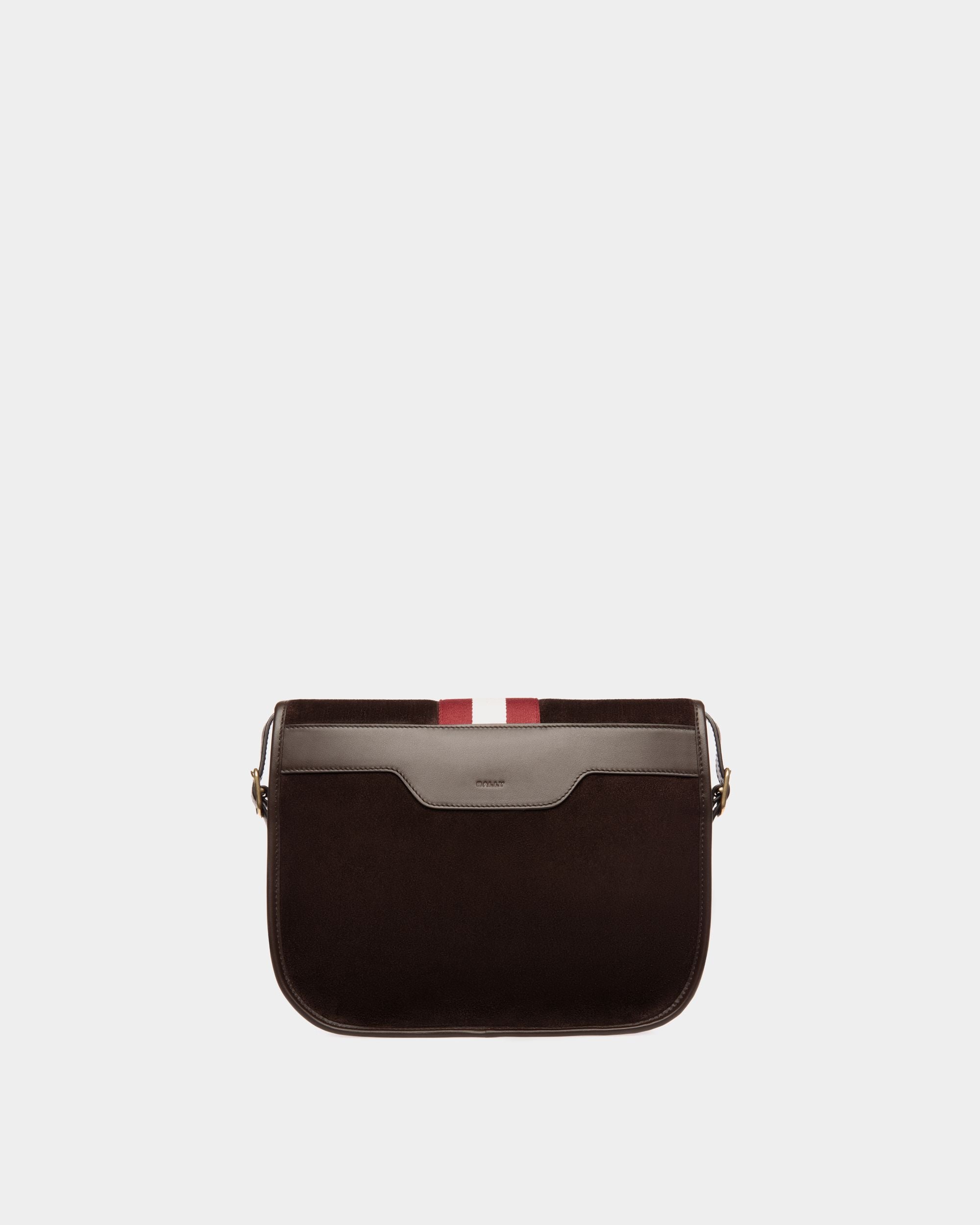 Bally Global - Beckett Crossbody Bag in Ebano Suede And Leather - Brown