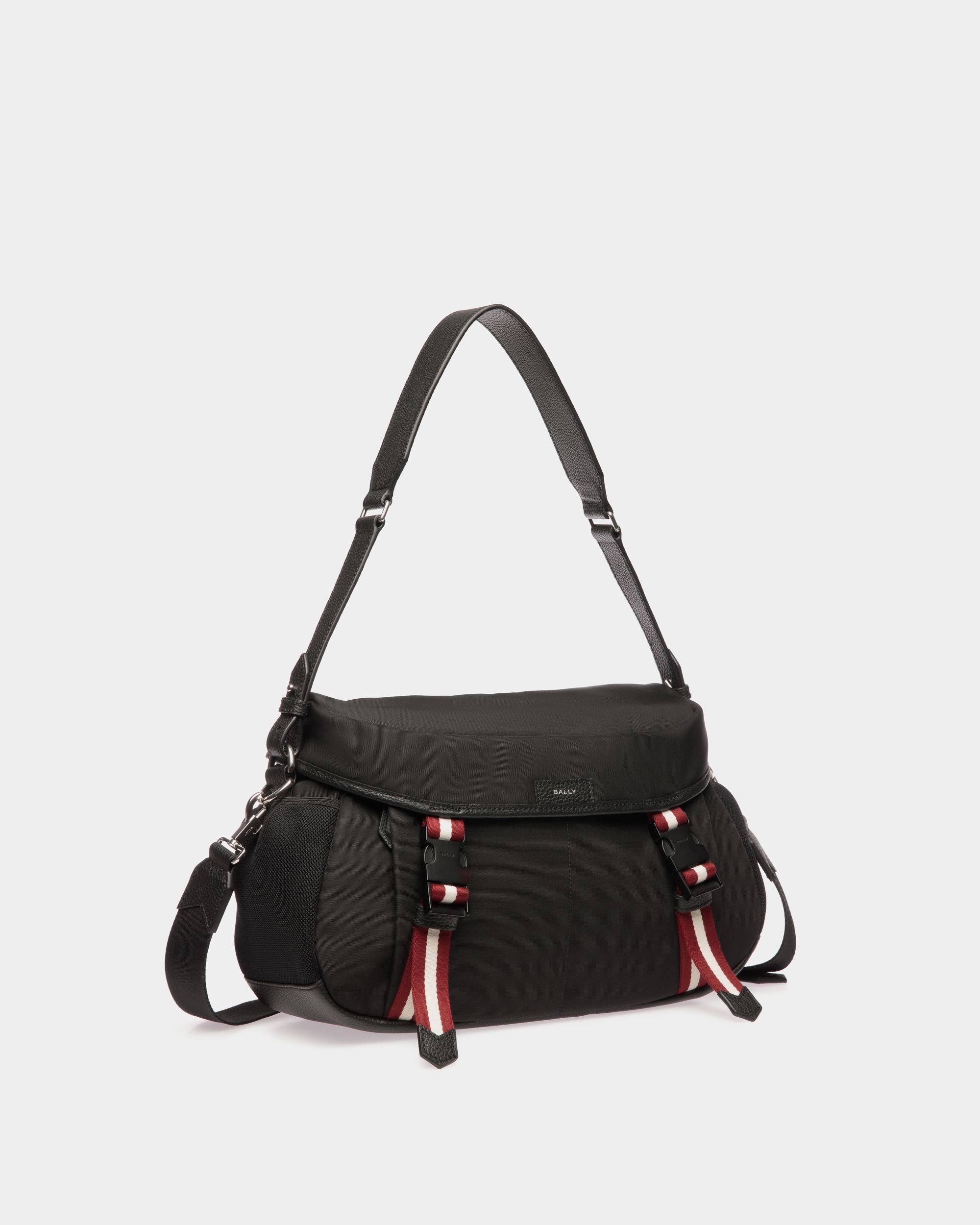 Bally Global - Code Crossbody Bag In Black Nylon - Black