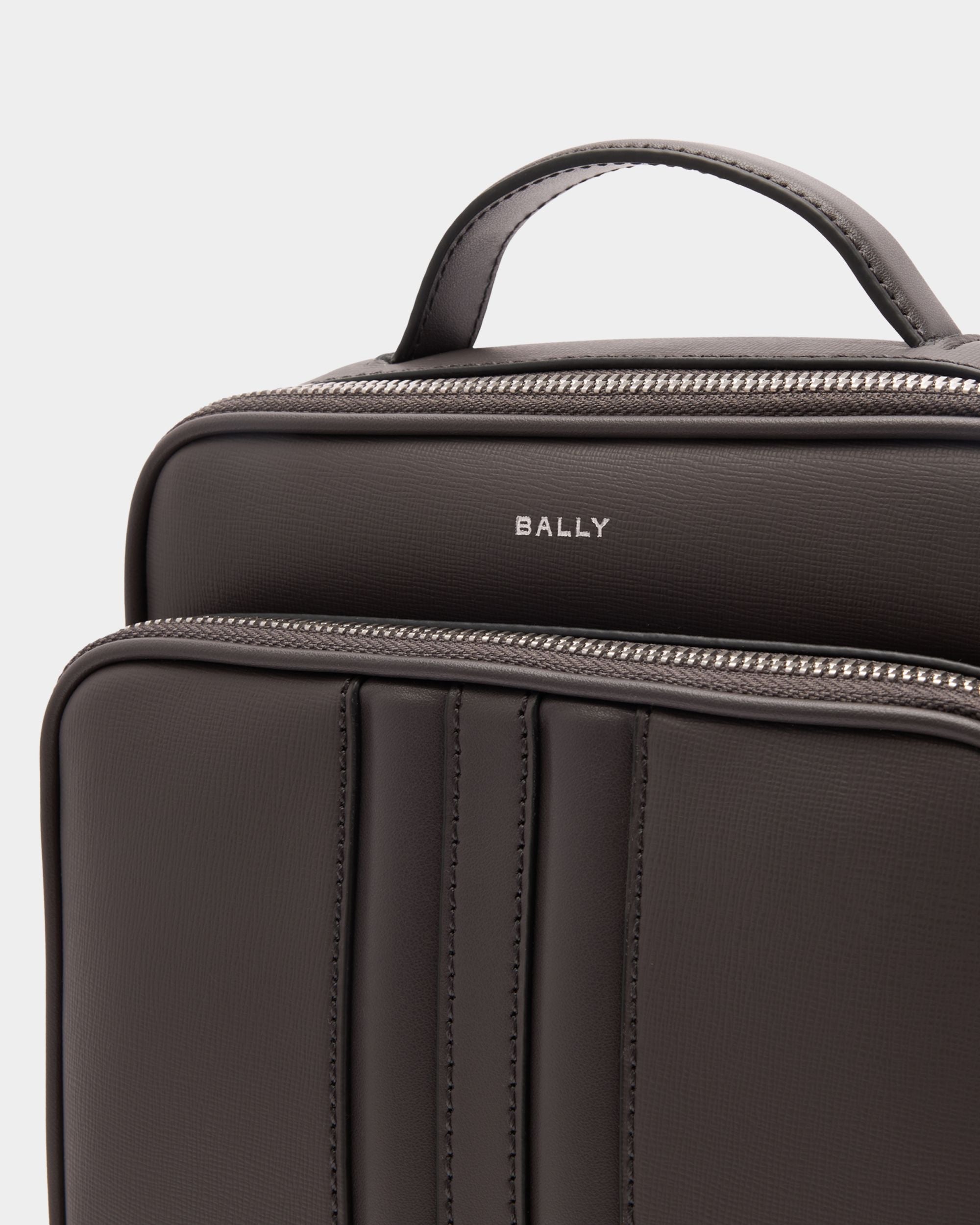 Bally Global - Mythos Crossbody Bag in Grey Recycled Leather - Grey