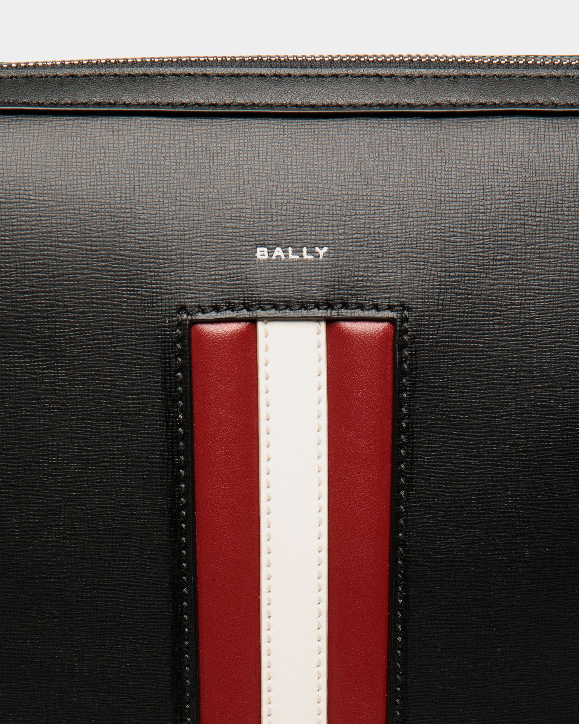 Bally Global - Mythos Crossbody Bag in Black Recycled Leather - Black