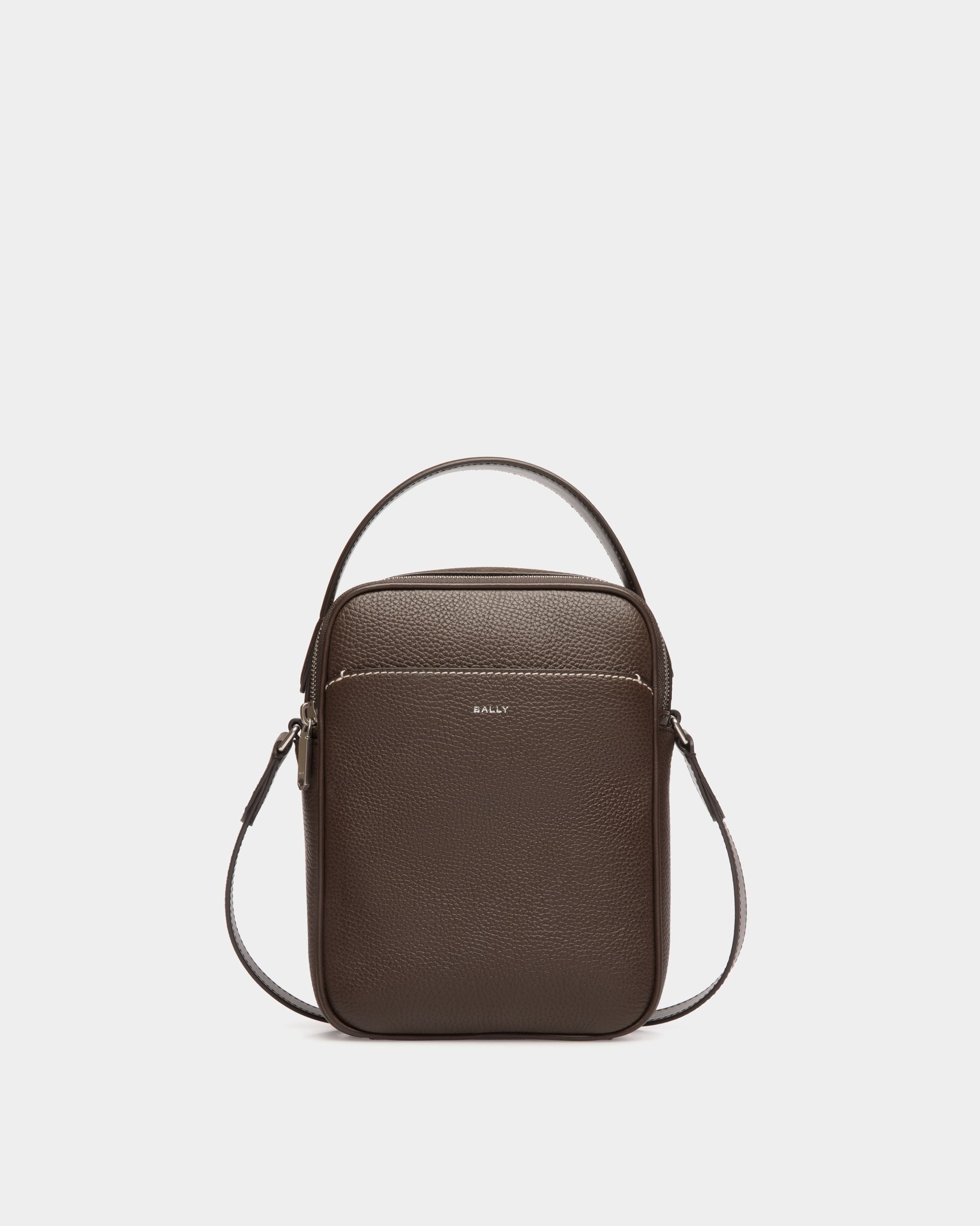 Bally Global - Oeden Crossbody Bag in Ebano Leather - Brown