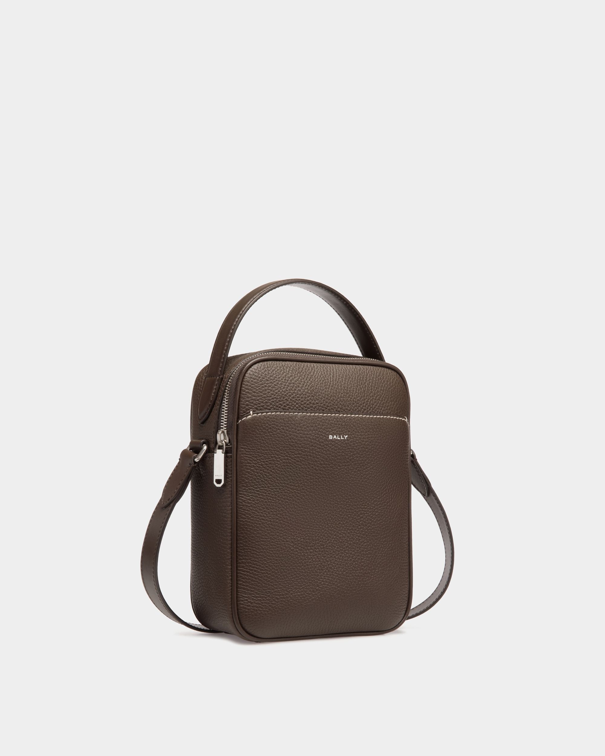 Bally Global - Oeden Crossbody Bag in Ebano Leather - Brown
