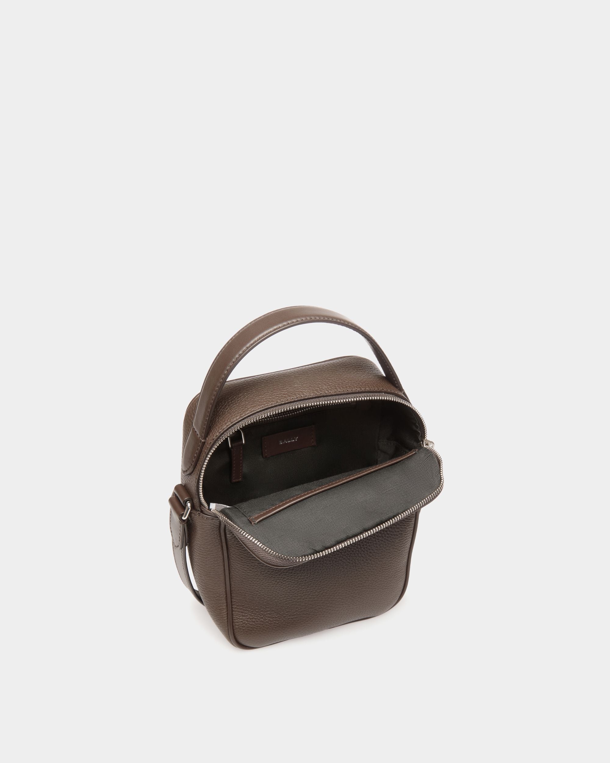 Bally Global - Oeden Crossbody Bag in Ebano Leather - Brown