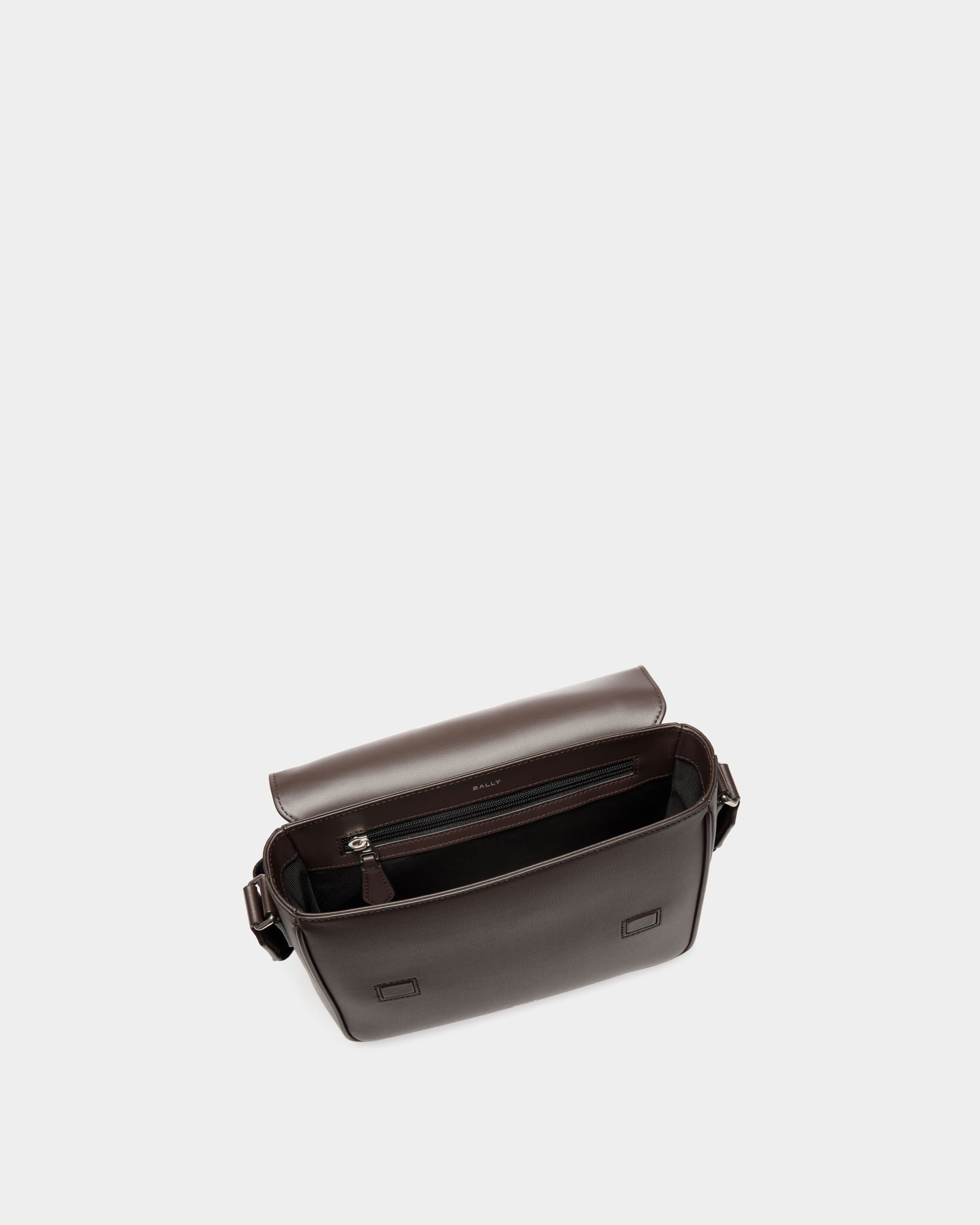 Bally Global - Mythos Crossbody Bag in Ebano Recycled Leather - Brown