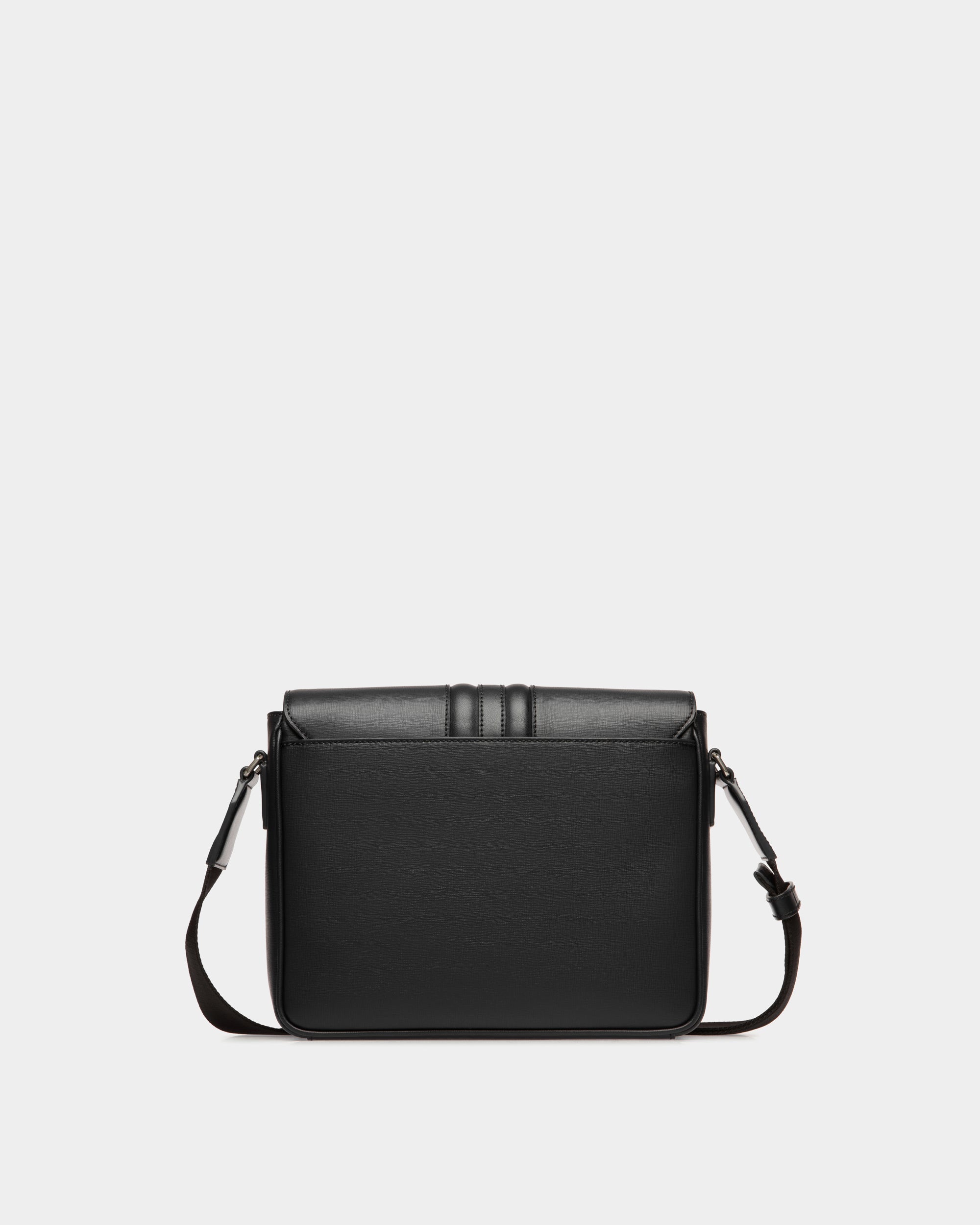 Bally Global - Mythos Crossbody Bag in Black Recycled Leather - Noir