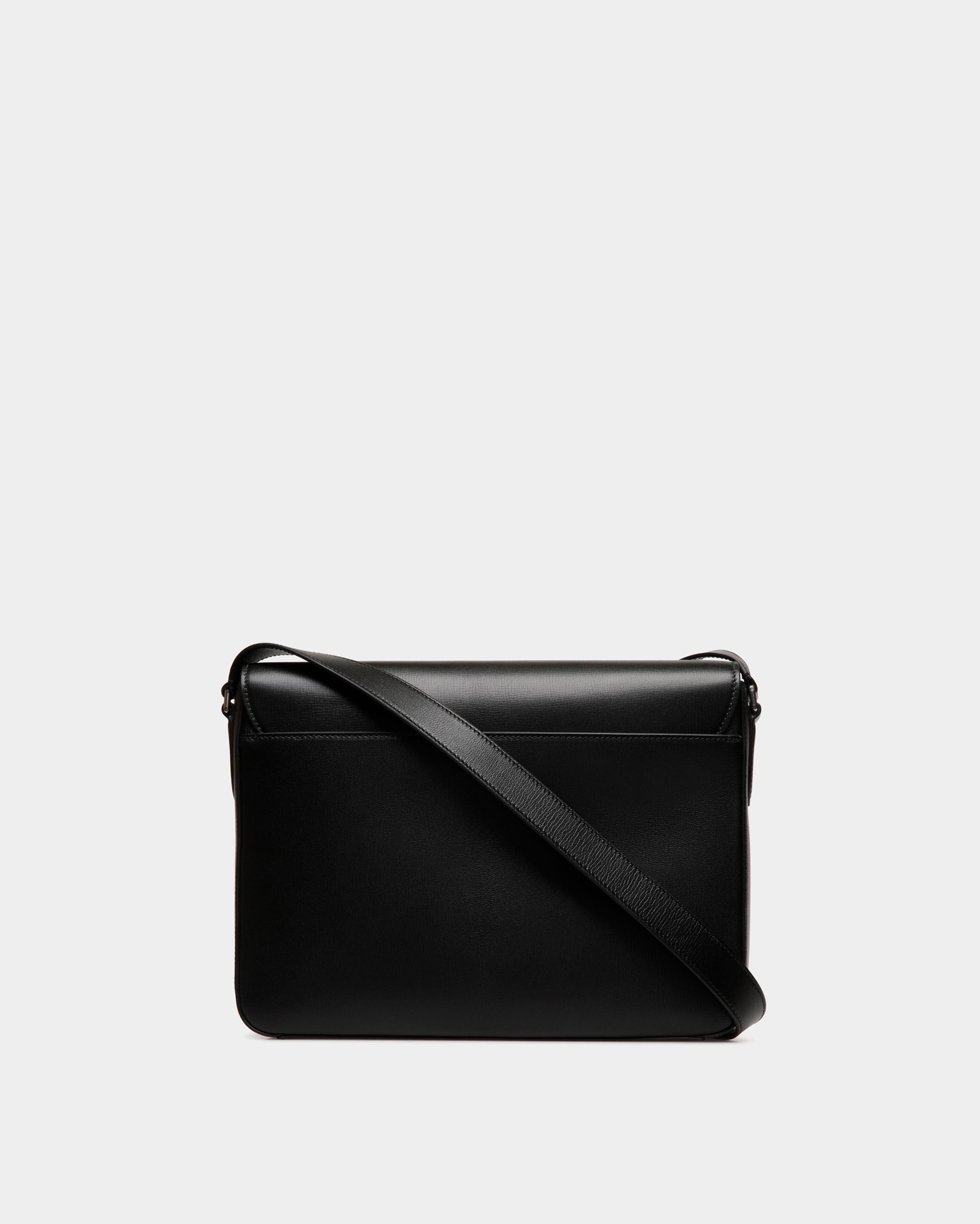 Bally Global - Easy Bally Messenger Bag In Black Leather - Negro