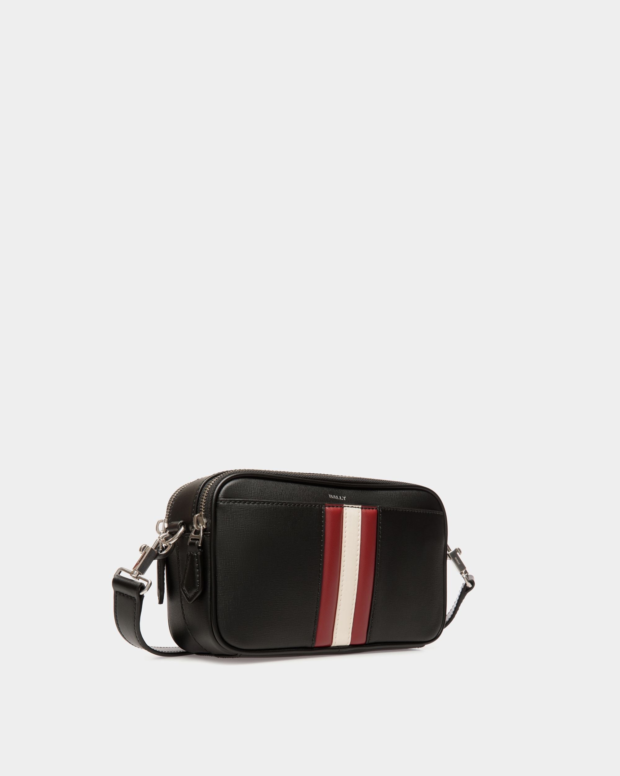 Bally Global - Mythos Crossbody Bag in Black Recycled Leather - Black
