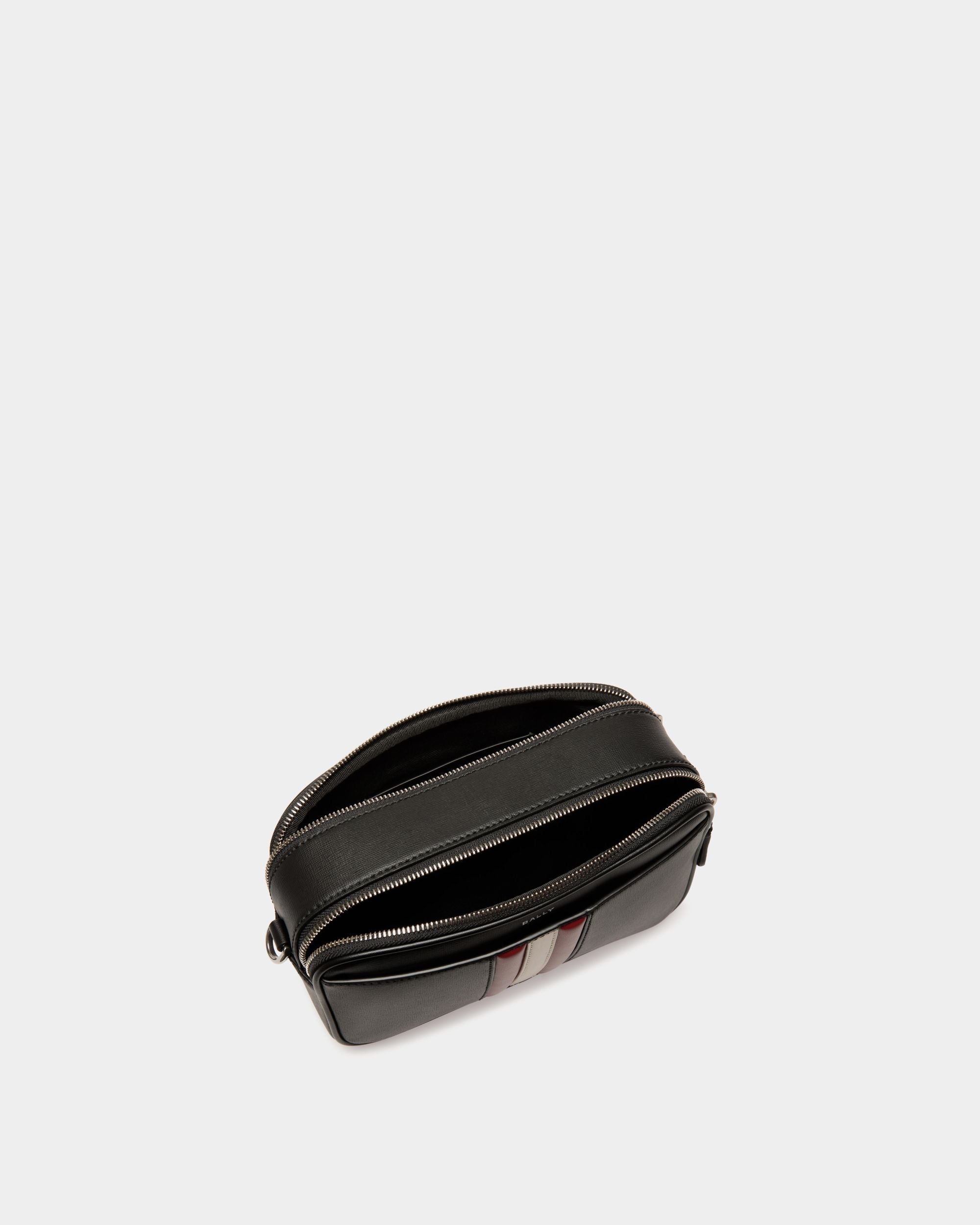 Bally Global - Mythos Crossbody Bag in Black Recycled Leather - Black