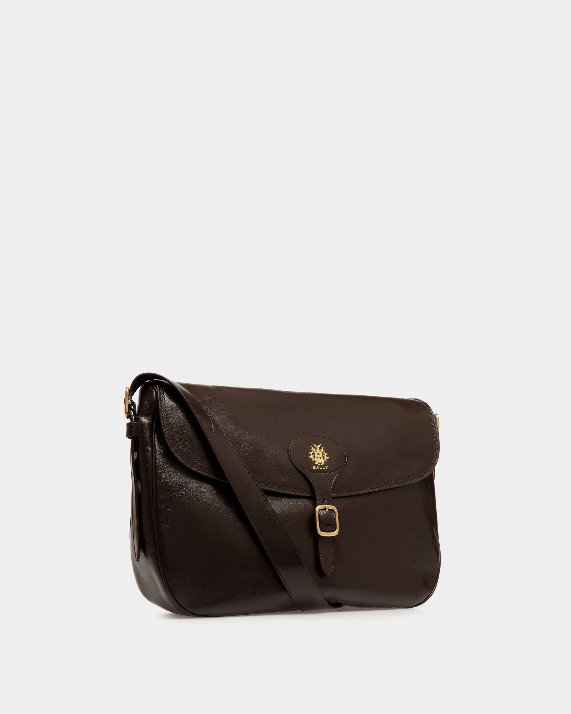 Bally Global - Sac À Bandoulière Beckett En Cuir Ebano - Marron