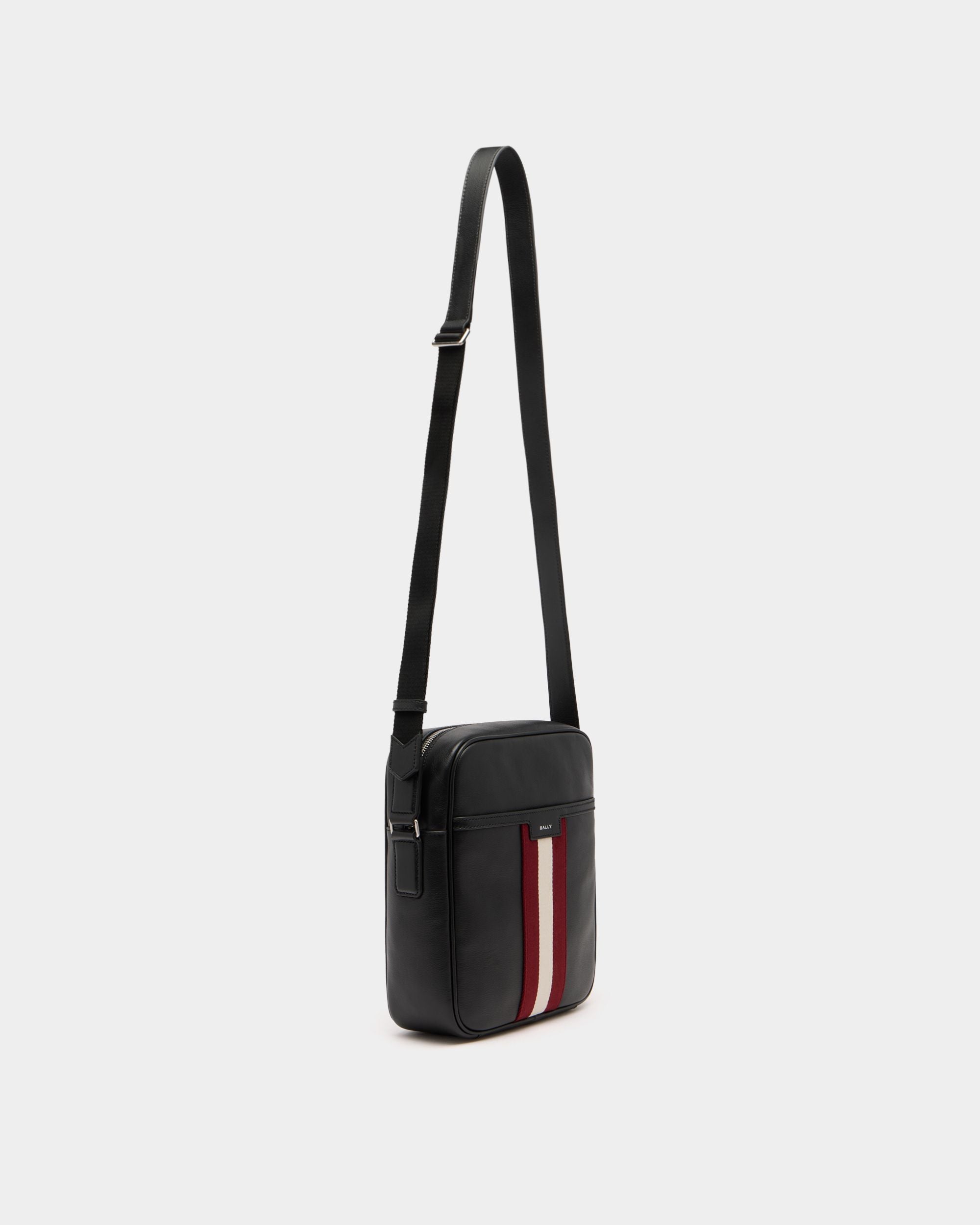 Bally Global - Sac À Bandoulière Code En Cuir Noir - Noir